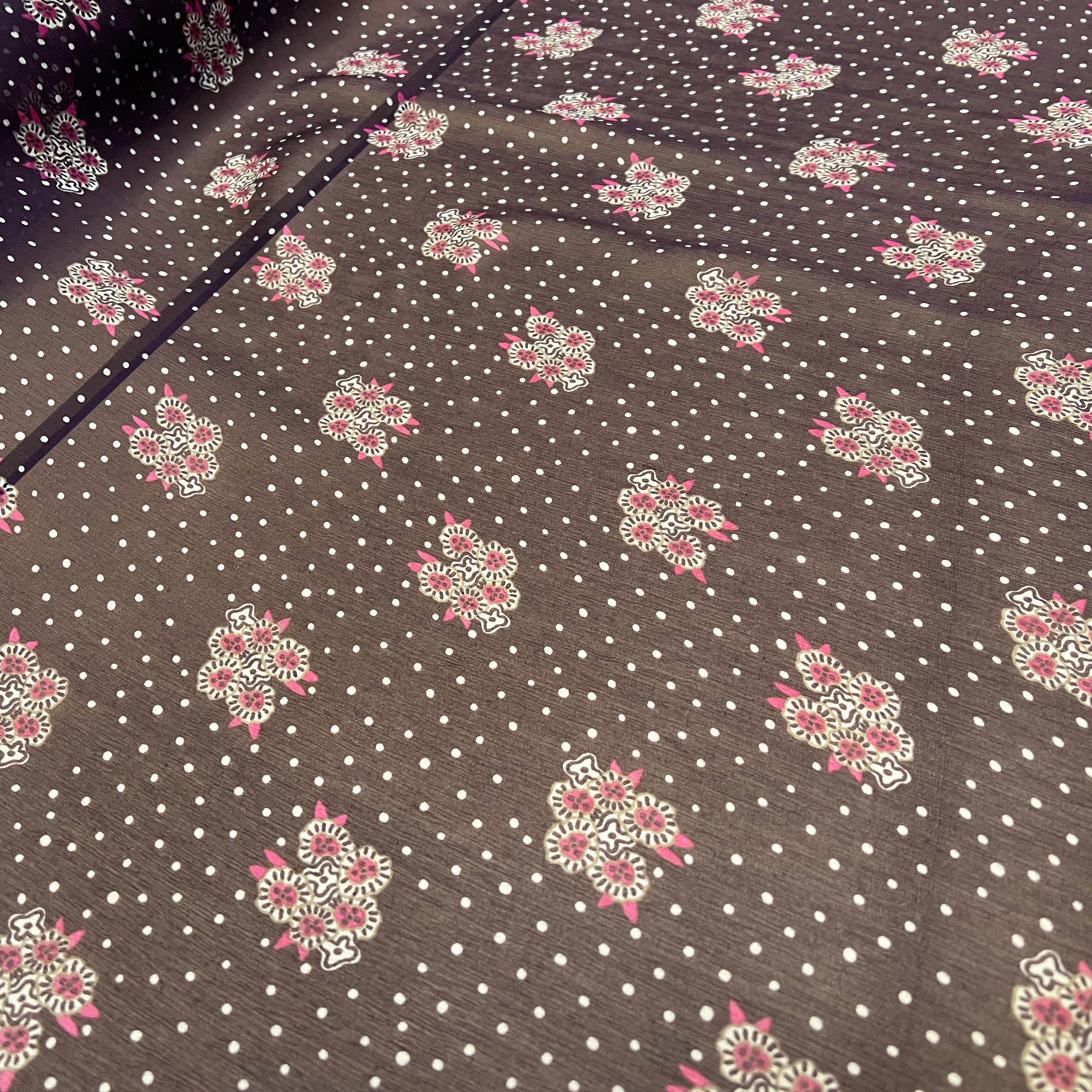 CRÉPON DE SOIE MAZZO DI FIORI E SETA VIOLET - My Little Coupon