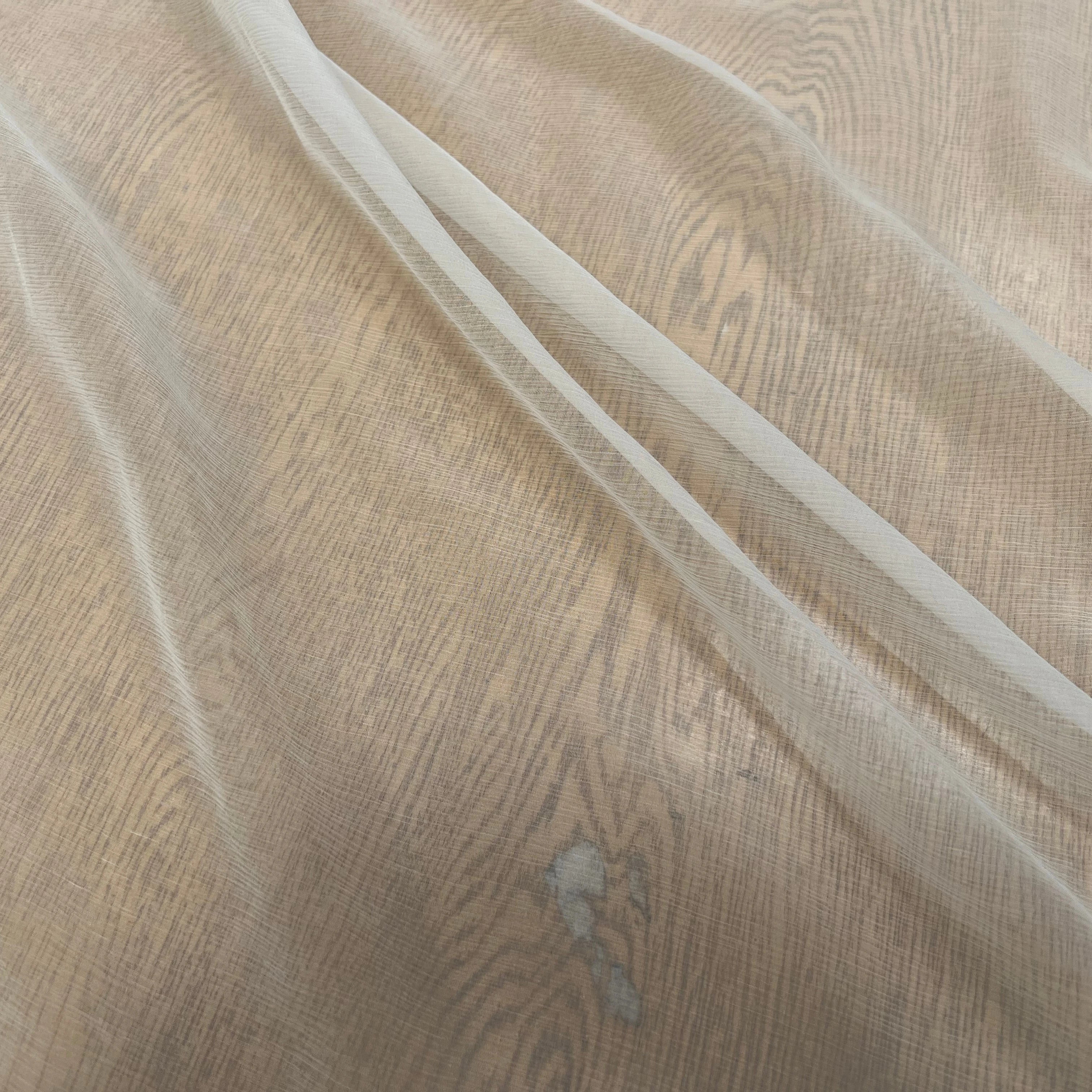 CRÈPON DE SOIE PLISSÉ BLANC CASSÉ 140CM - My Little Coupon