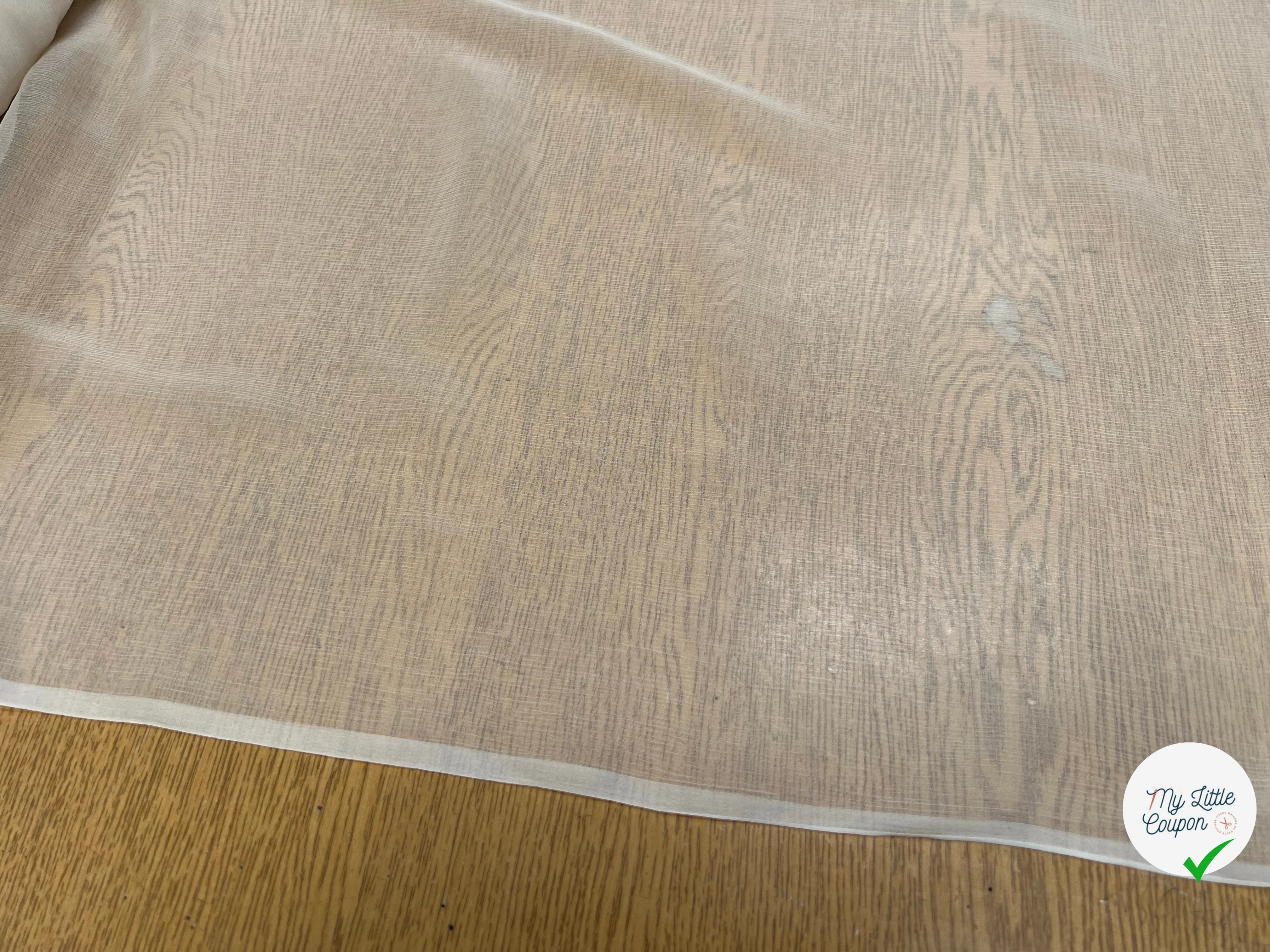 CRÈPON DE SOIE PLISSÉ BLANC CASSÉ 140CM - My Little Coupon