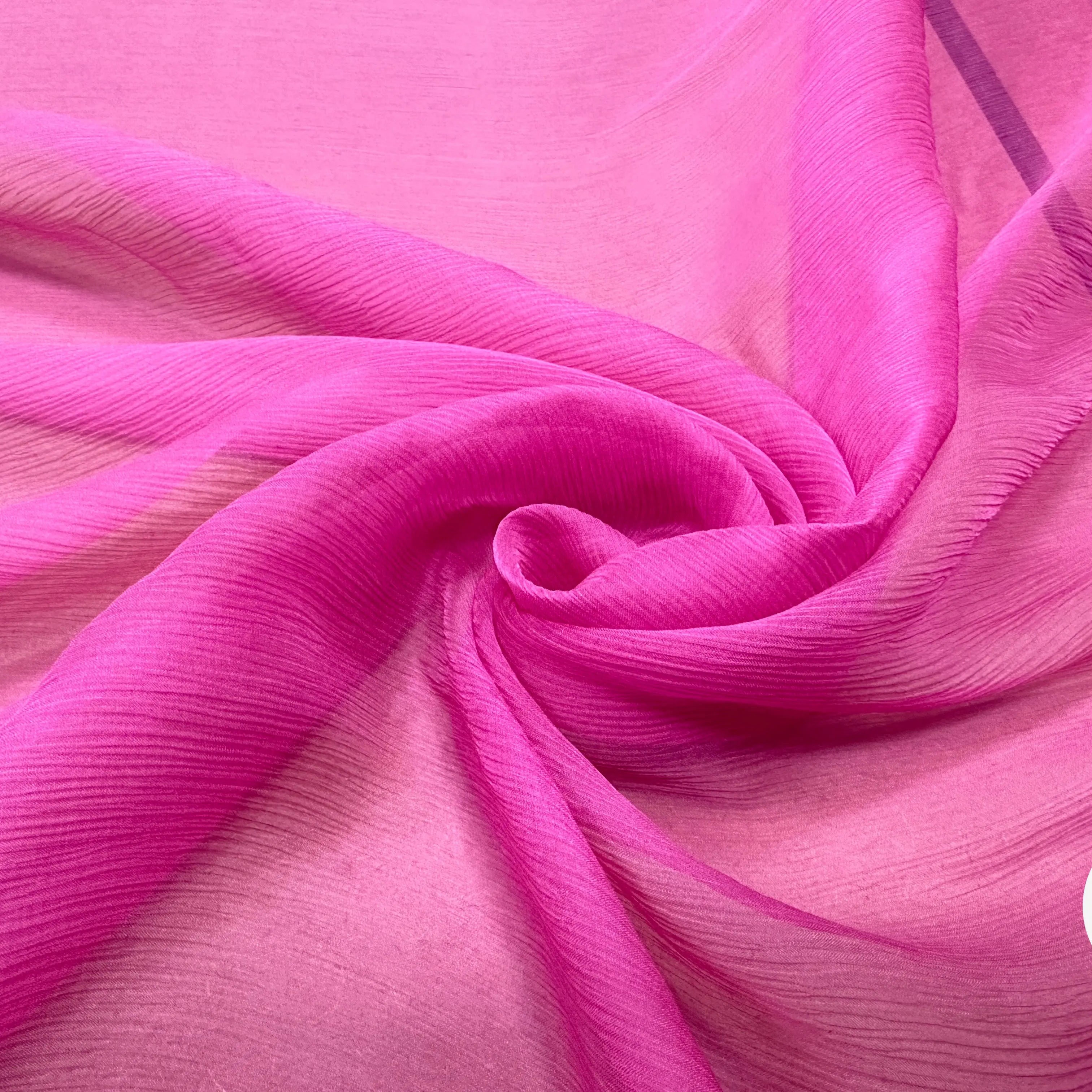 CRÉPON DE SOIE PLISSÉ ROSE - My Little Coupon