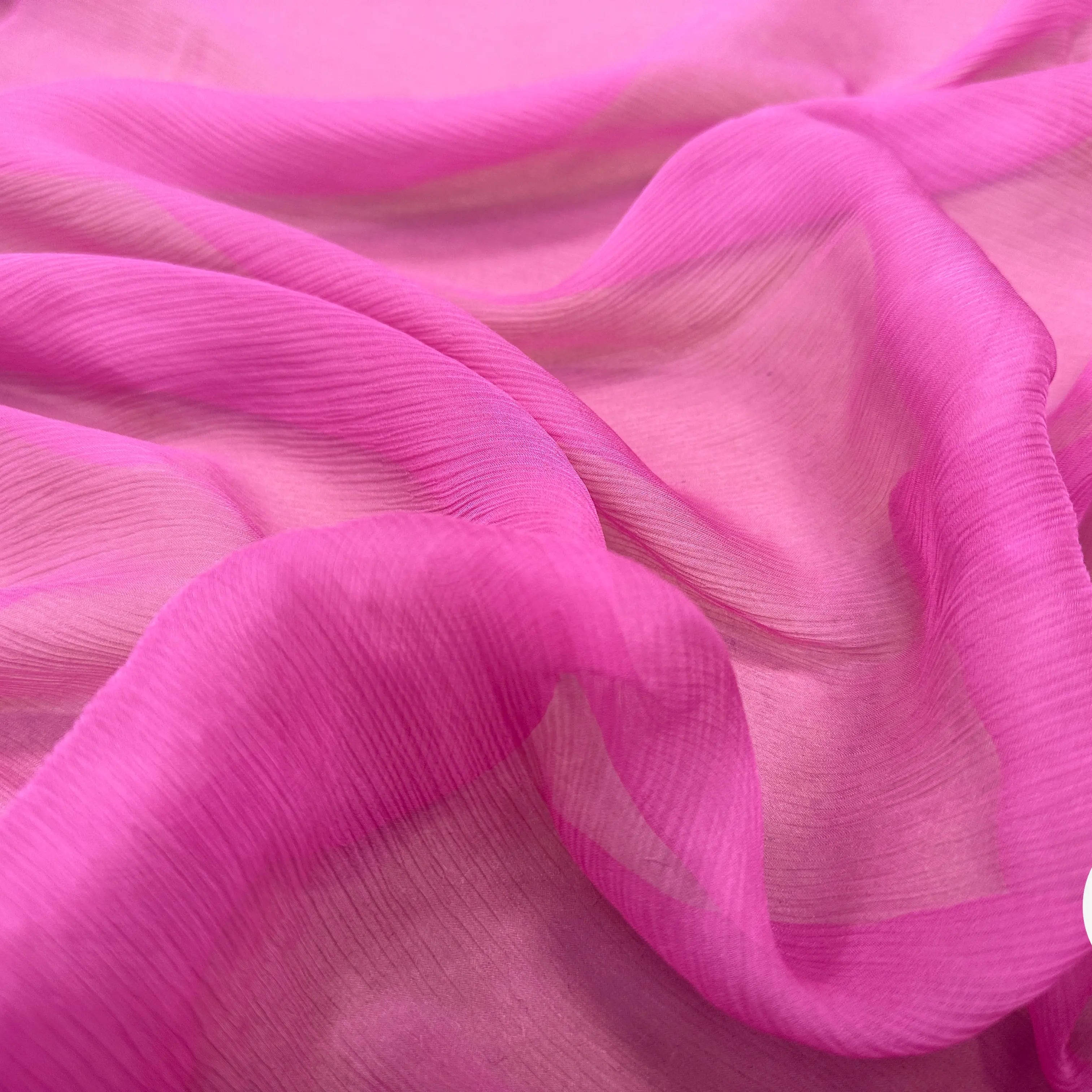 CRÉPON DE SOIE PLISSÉ ROSE - My Little Coupon