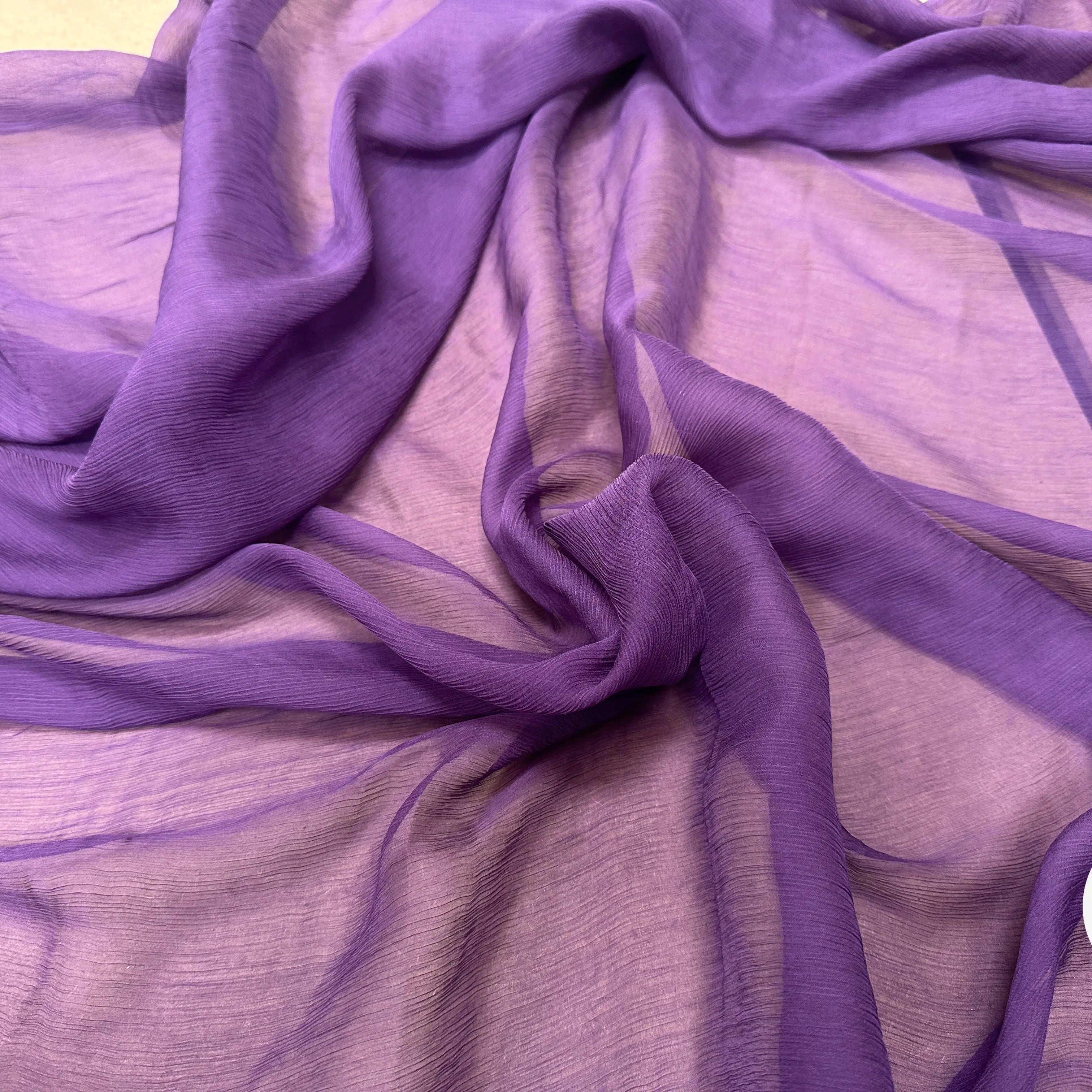 CRÉPON DE SOIE PLISSÉ VIOLET - My Little Coupon