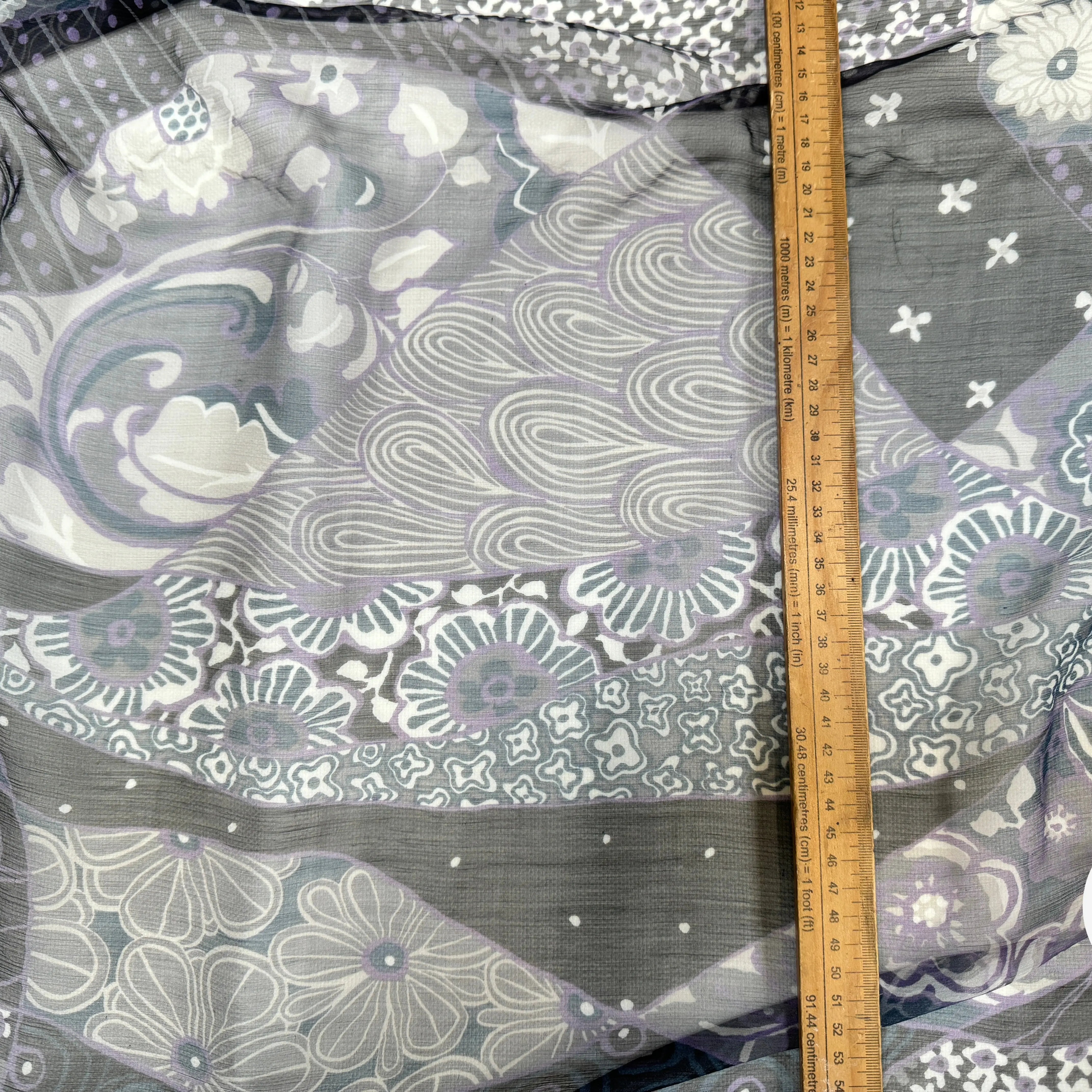 CRÉPON DE SOIE PURPLE FLOWERS - My Little Coupon