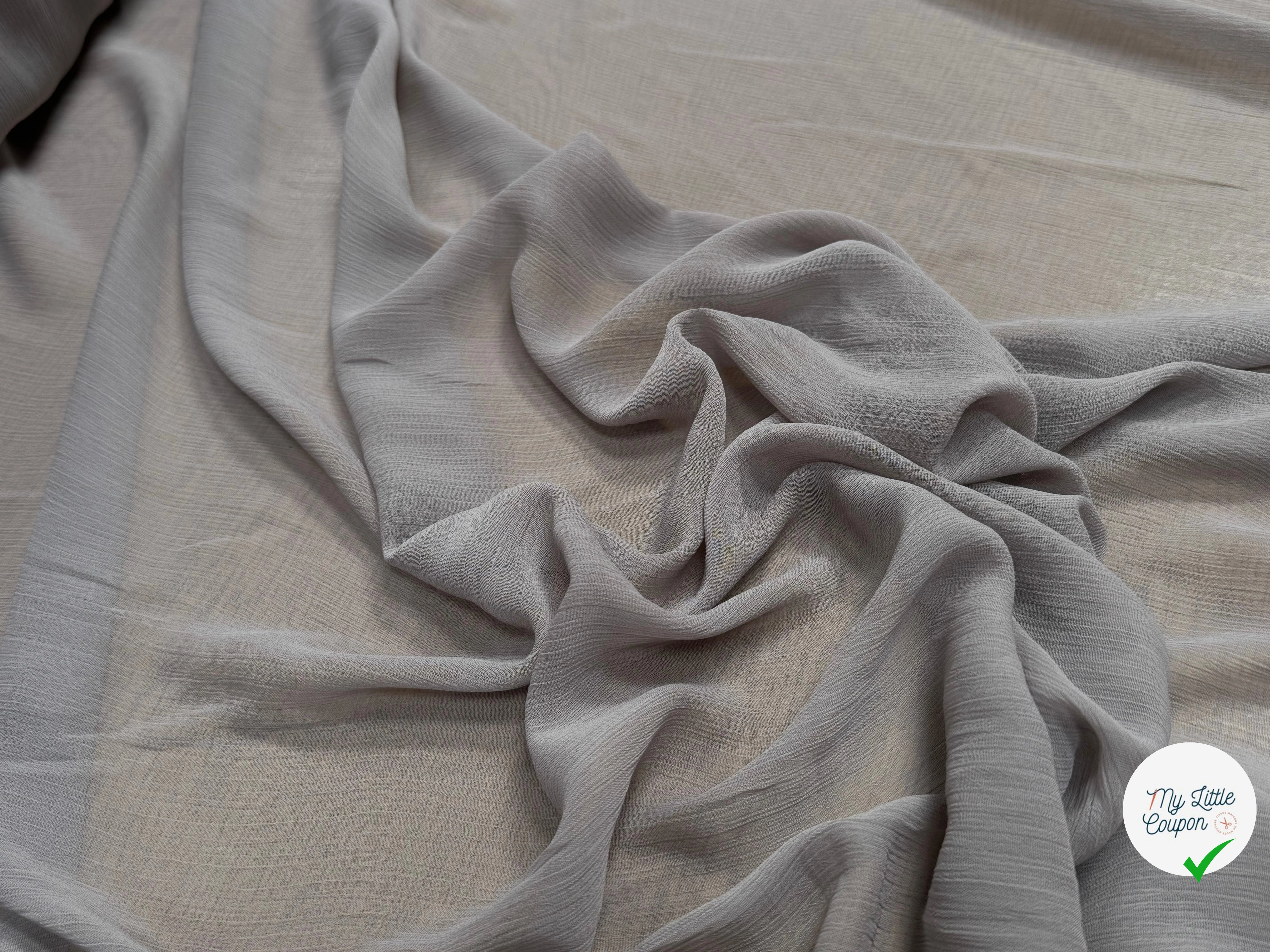 CREPON ÉFFET PLISSÉ ROYAL BEIGE - My Little Coupon