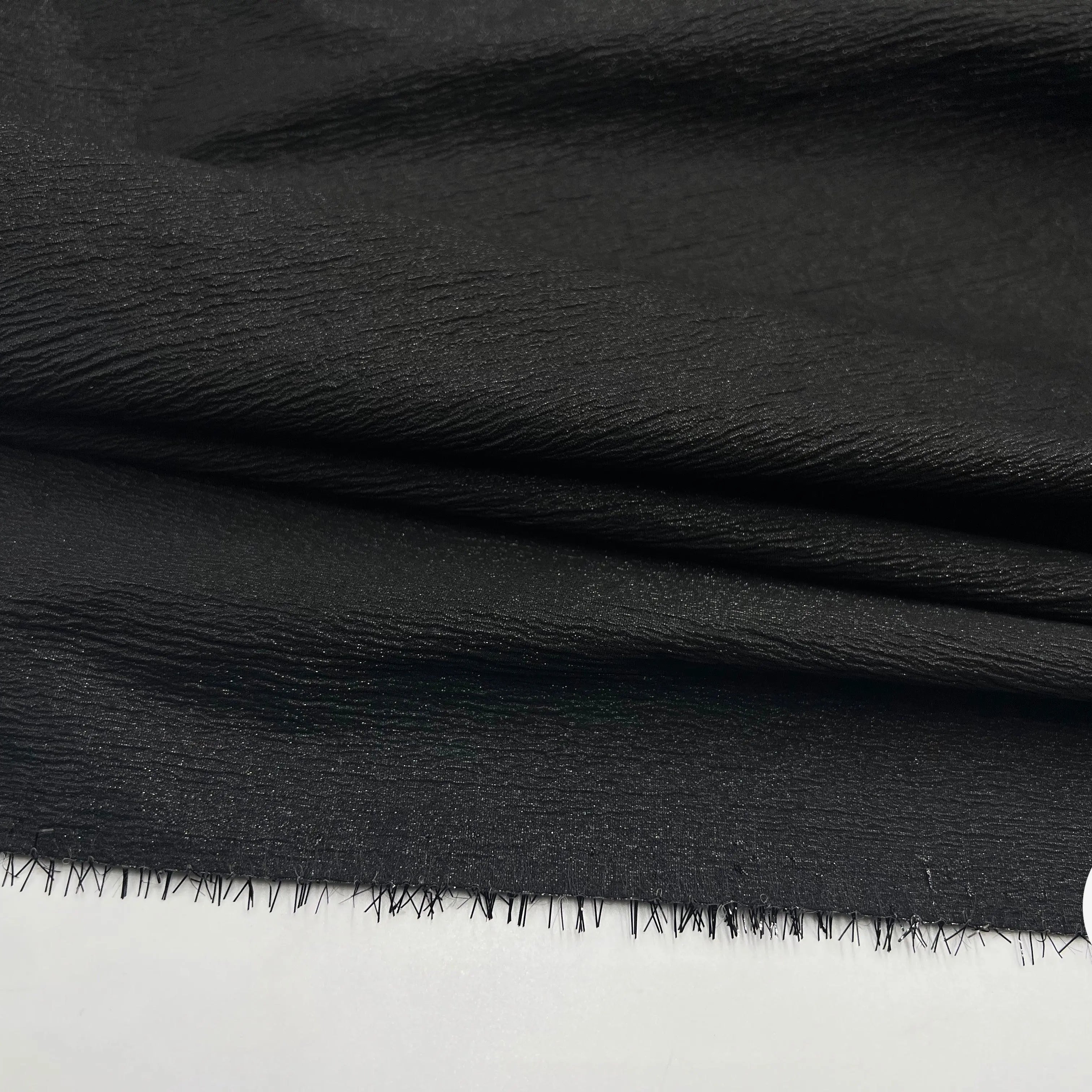 CRÉPON NOIR RIGIDE SCINTILLANT FESTIF - My Little Coupon - tissu - coudre