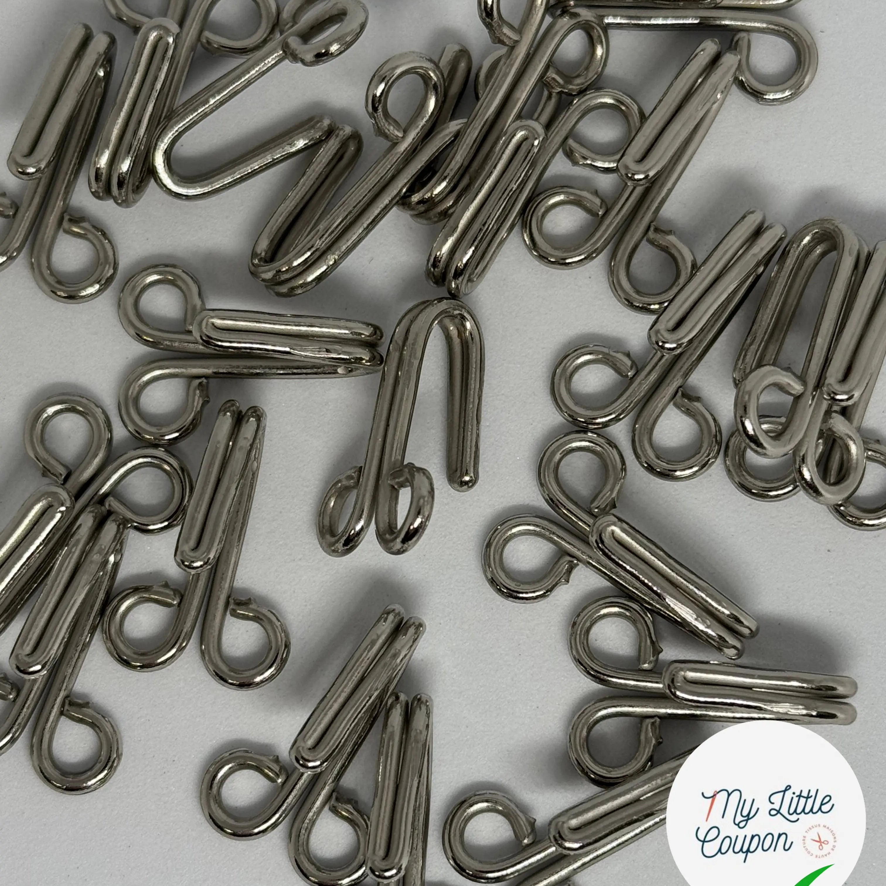 CROCHET MÂLE MÉTAL ARGENTÉ DÉCORATIF - My Little Coupon