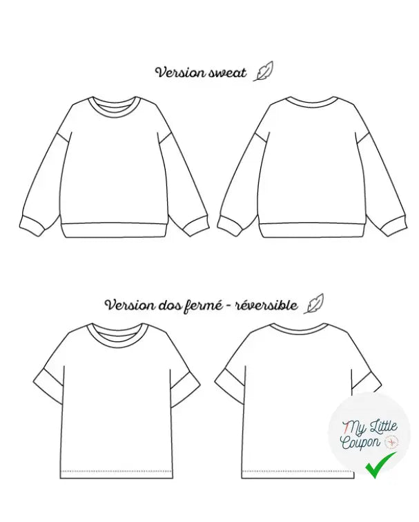 Chouette le sweat & T-shirt oversize | Du 3 au 12 ans MLC INTERN