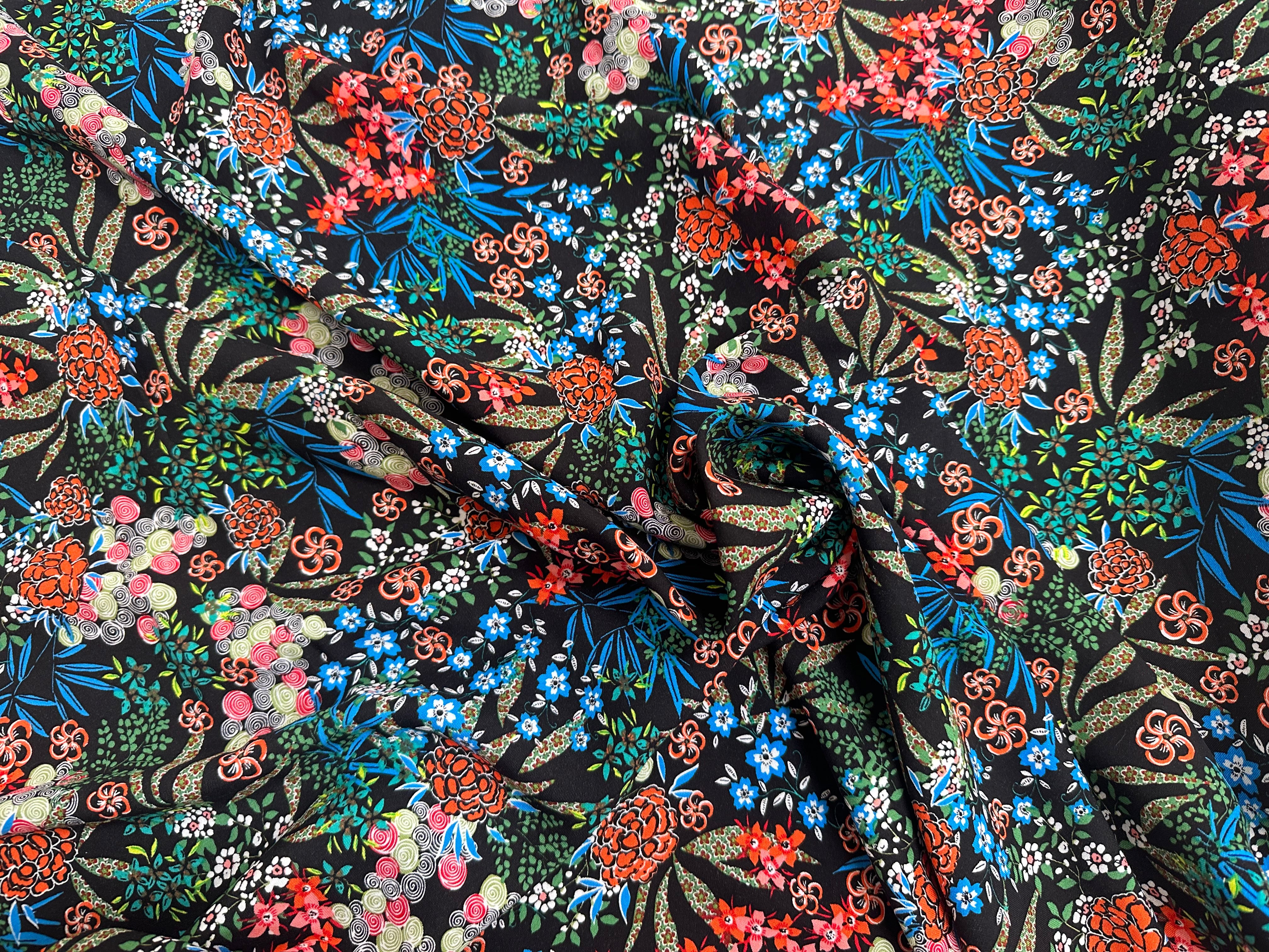 VISCOSE NARA NOIR OEKO-TEX - My Little Coupon