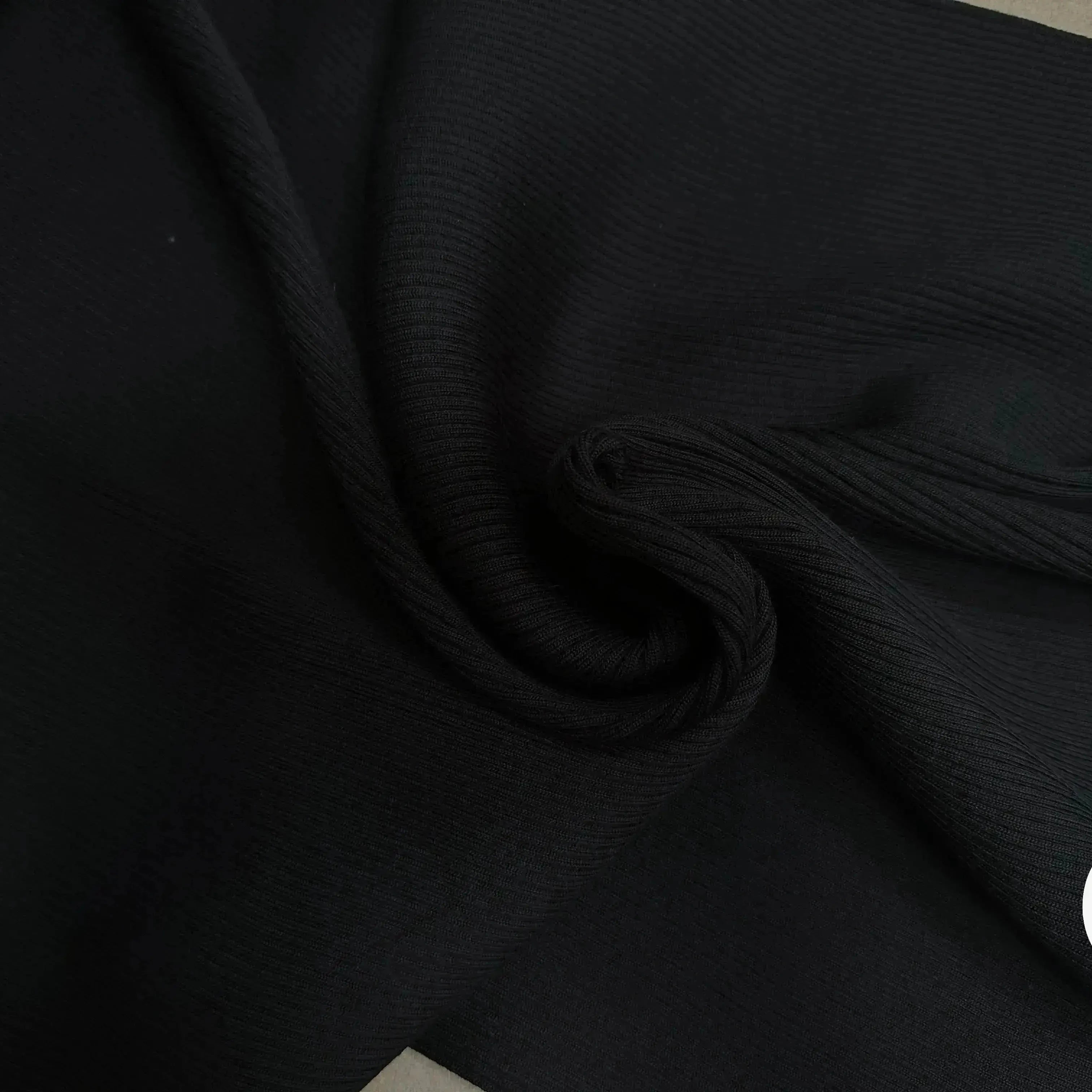 BORD CÔTE LOURD 100% ACRYLIQUE NOIR - My Little Coupon