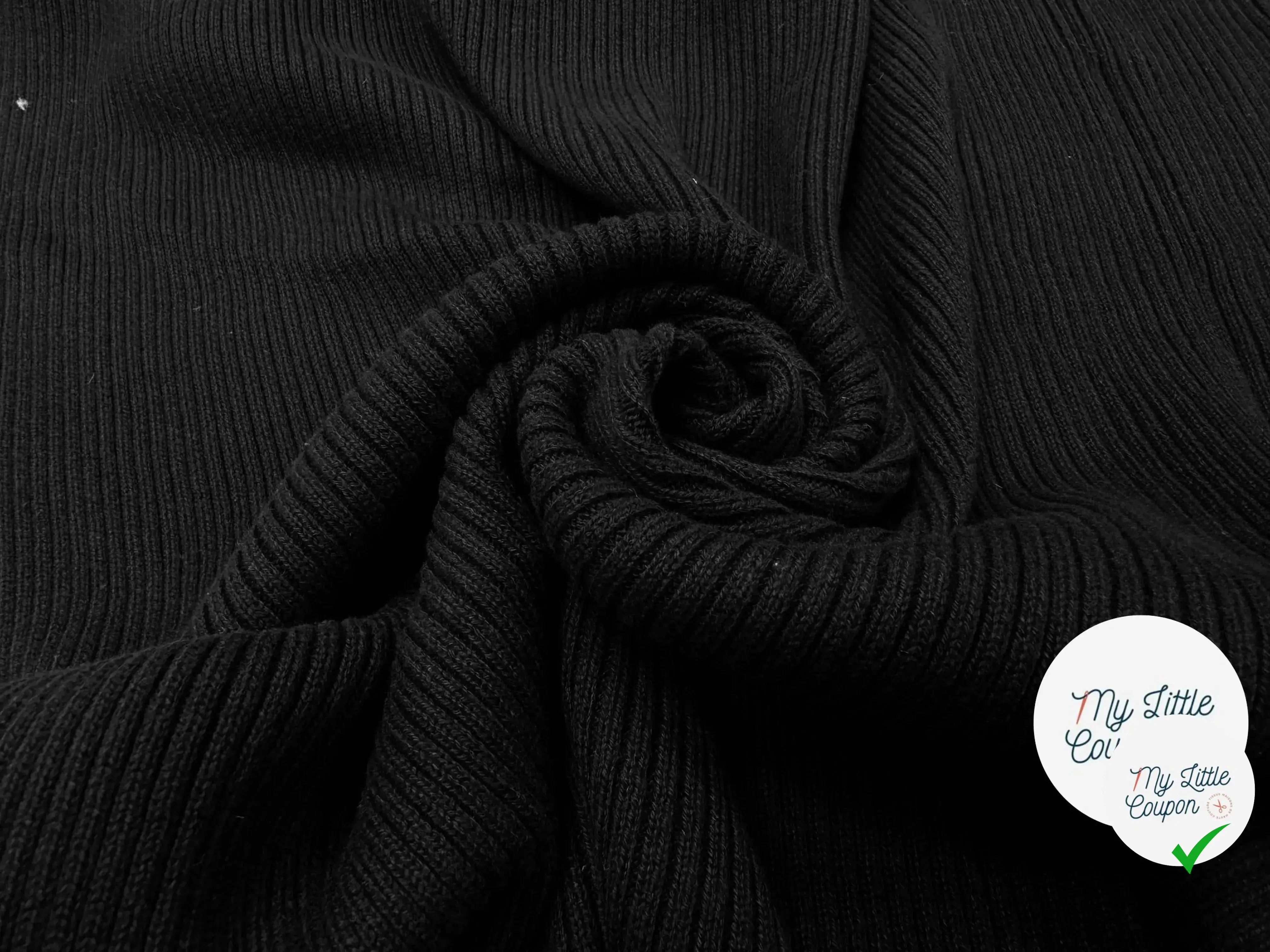 BORD COTE NOIR GROSSES MAILLES - My Little Coupon