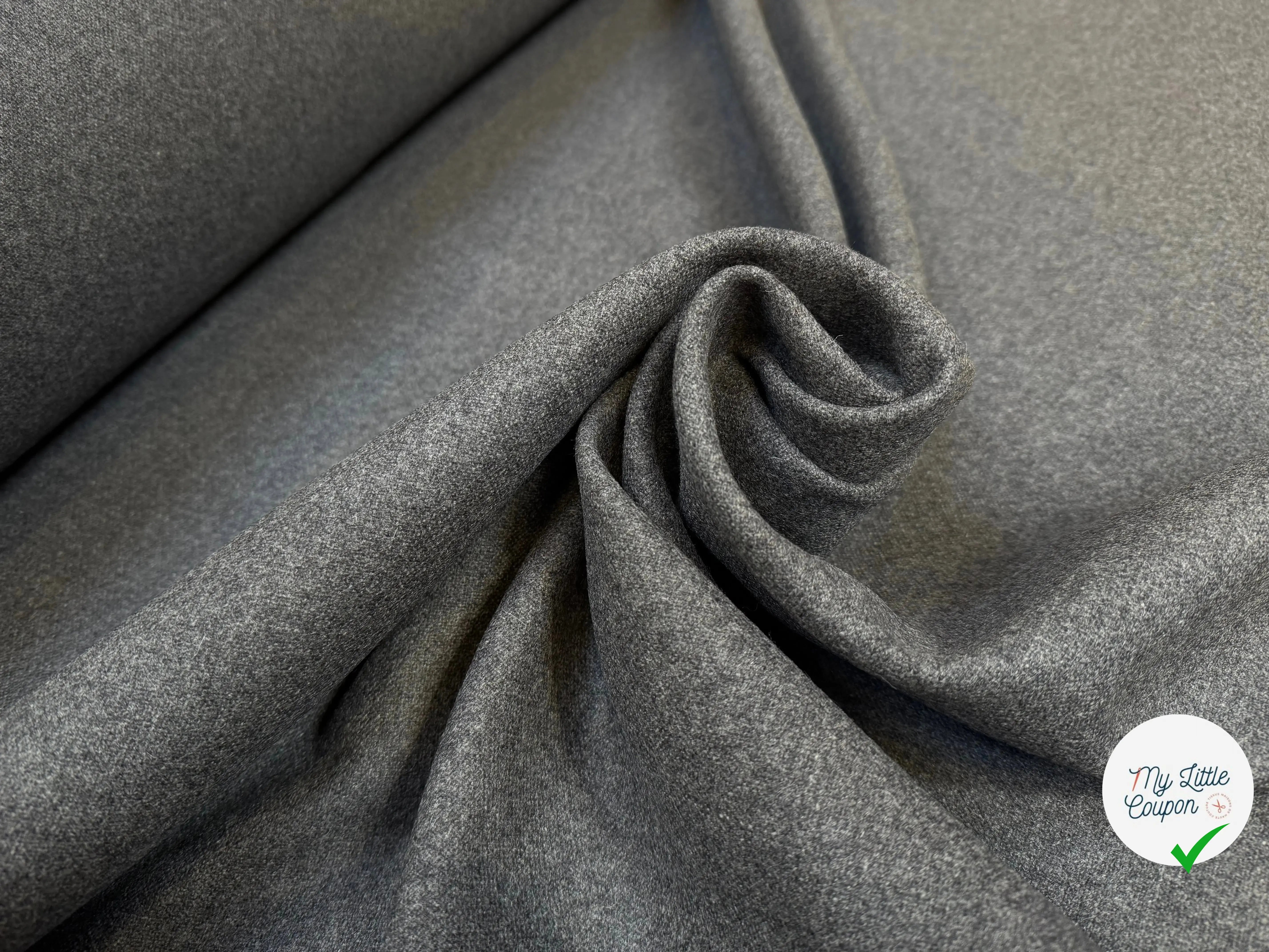 CABAN GRIS 100% LAINE LANIFICIO ROBERTEX - My Little Coupon