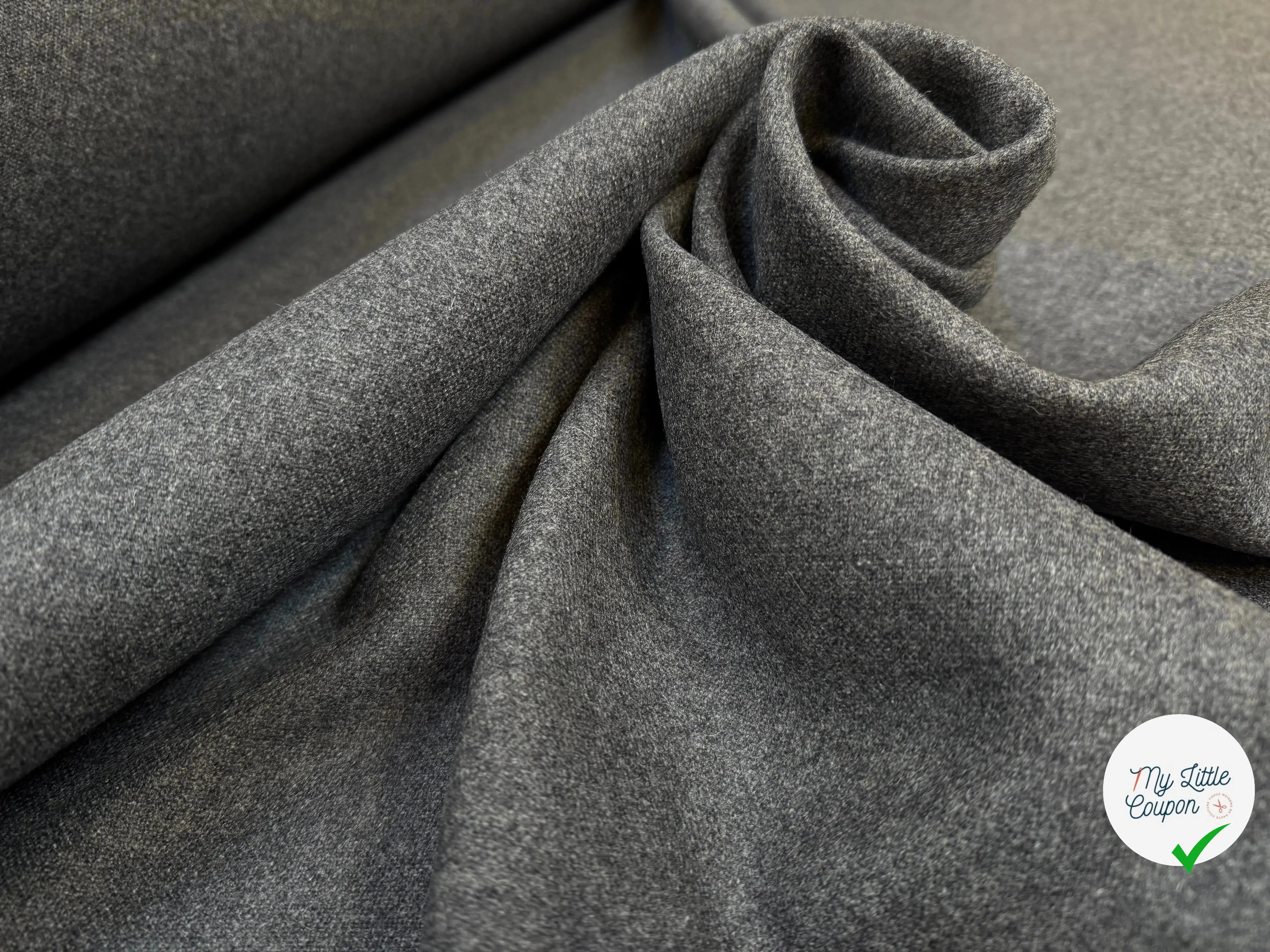 CABAN GRIS 100% LAINE LANIFICIO ROBERTEX - My Little Coupon