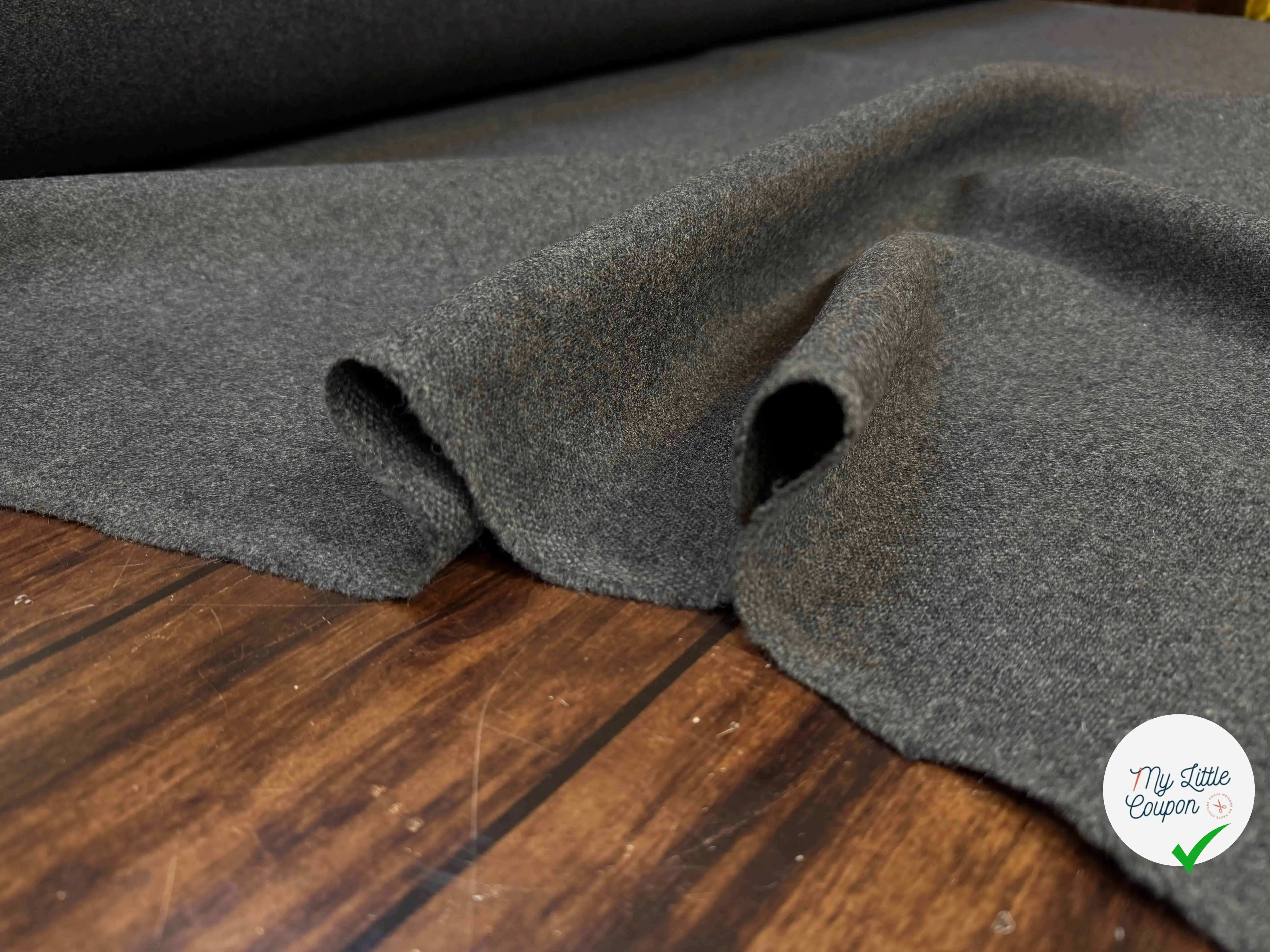 CABAN GRIS 100% LAINE LANIFICIO ROBERTEX - My Little Coupon