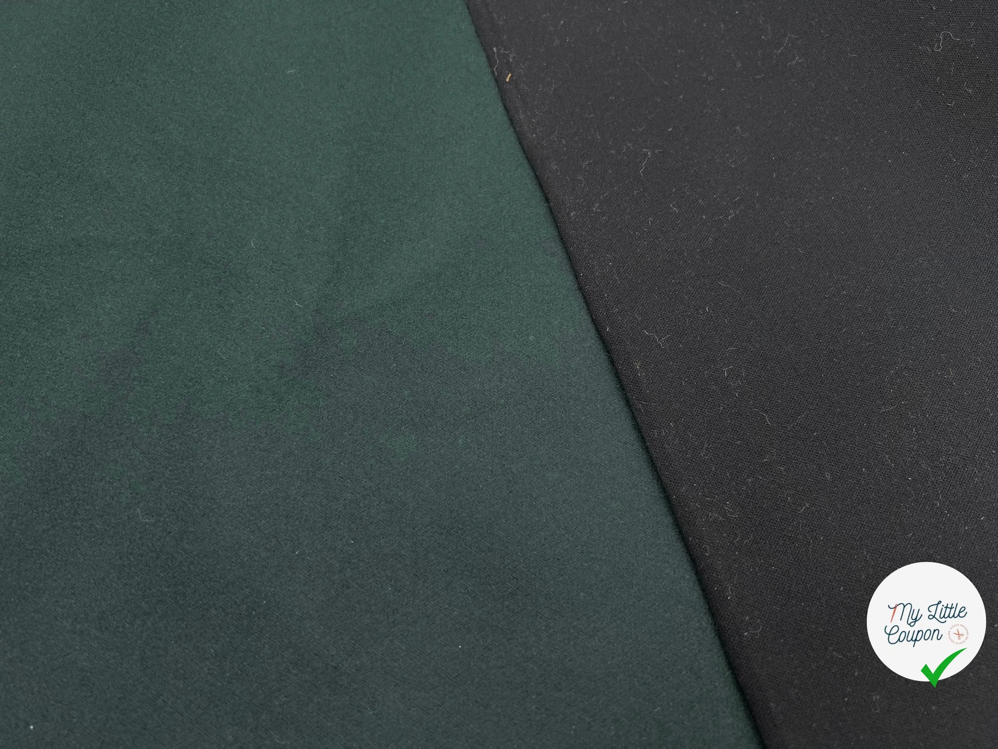CABAN VERT CONTRECOLLÉ FOAM NOIR - My Little Coupon - tissu - coudre