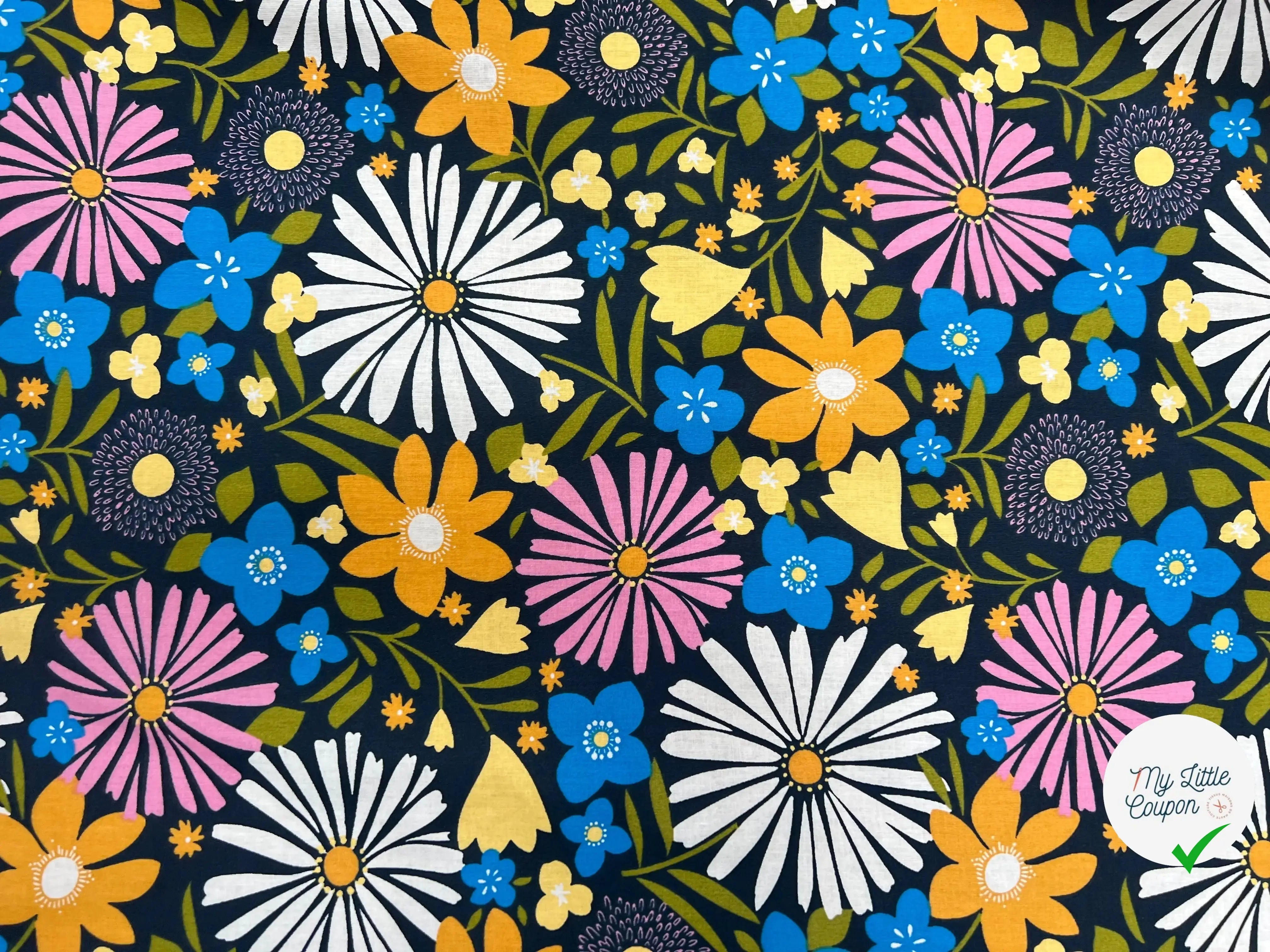 COTON CHOUPETTE BLEU / JAUNE 2B L2 150 - My Little Coupon