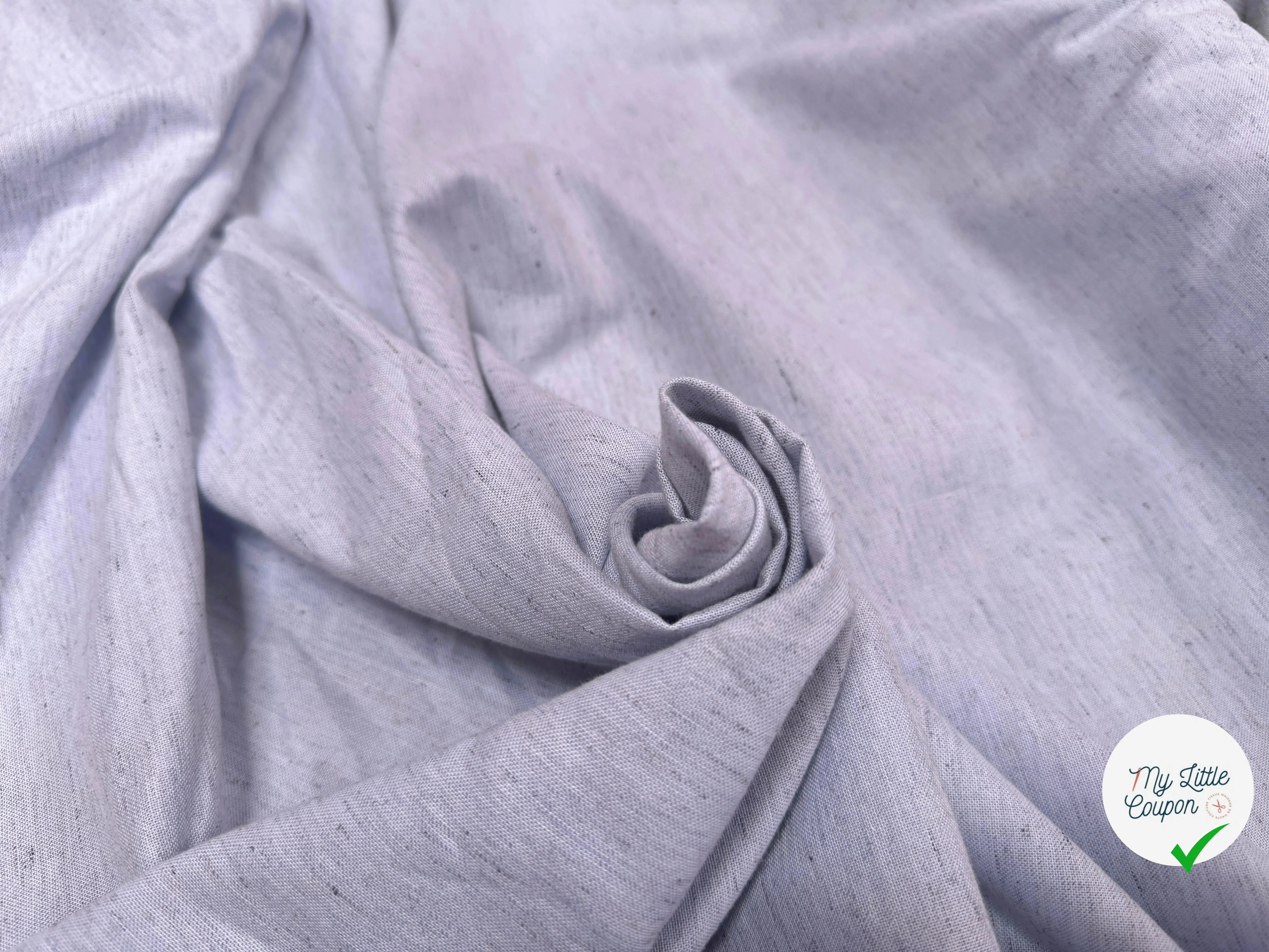 COTON DUVETEUX MOUCHETÉ SOMELIOS BLEU - My Little Coupon