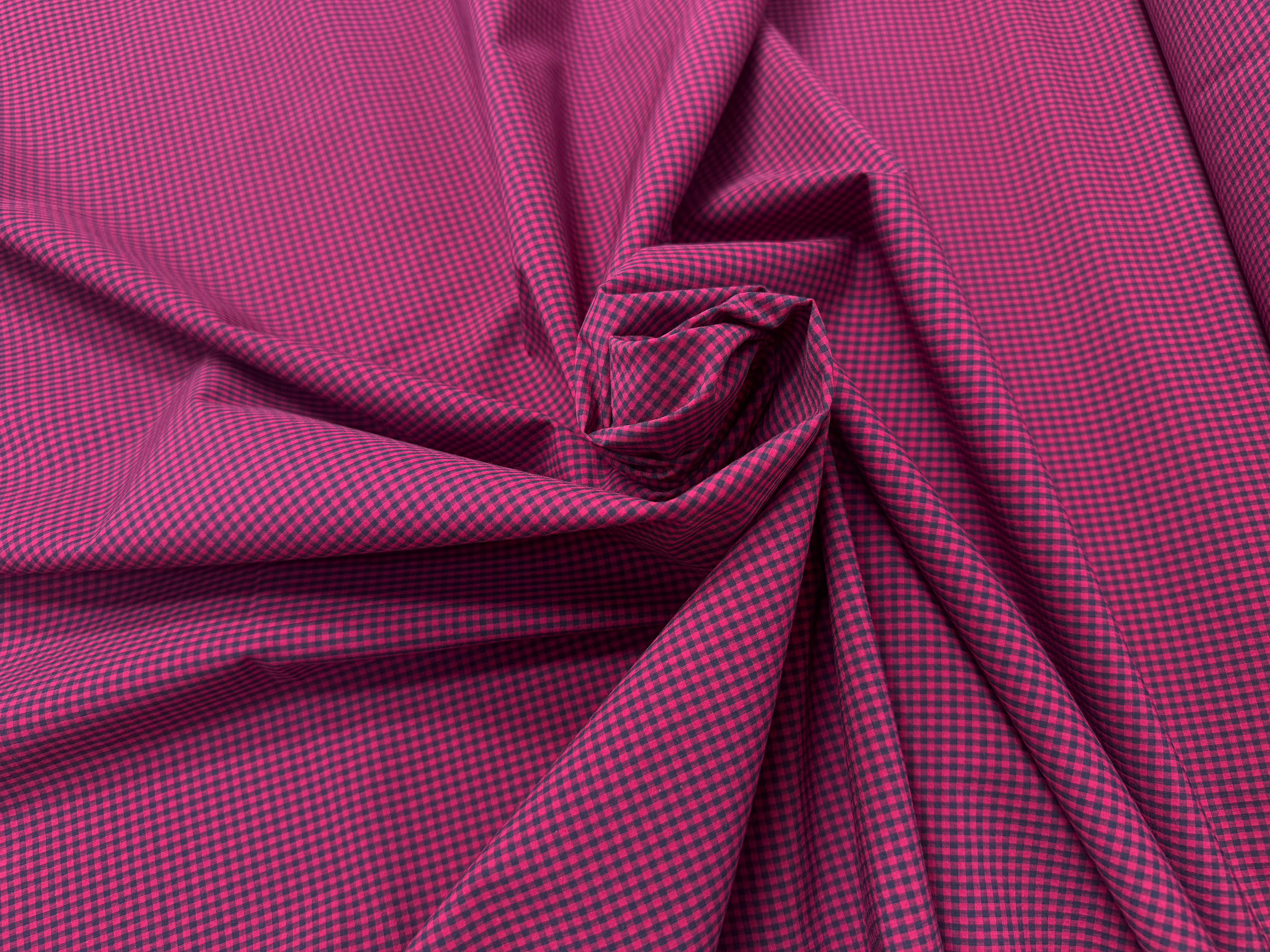 COTON LÉGER PETIT CARREAUX ROSE ET NOIR - My Little Coupon