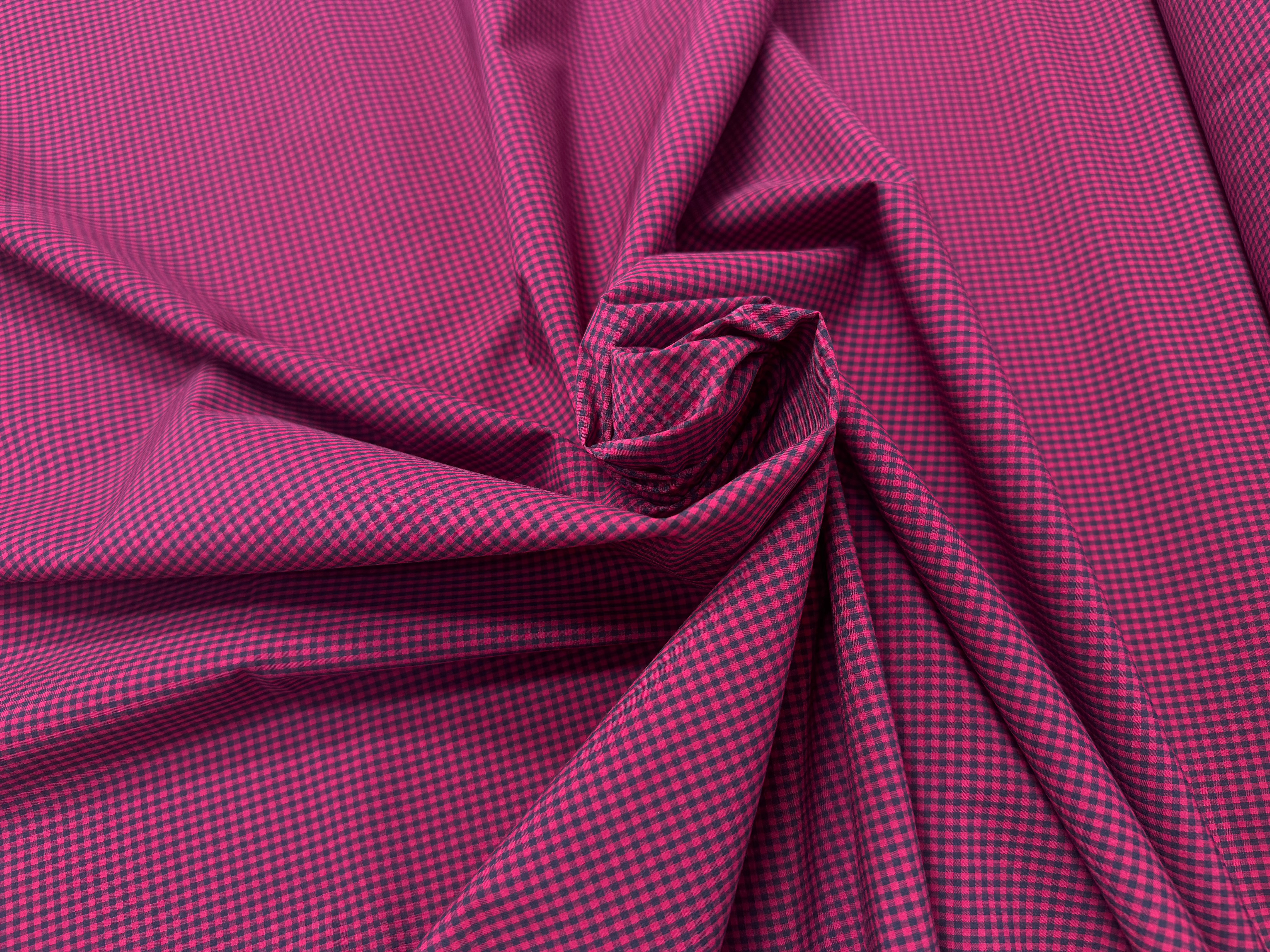 COTON LÉGER PETIT CARREAUX ROSE ET NOIR - My Little Coupon