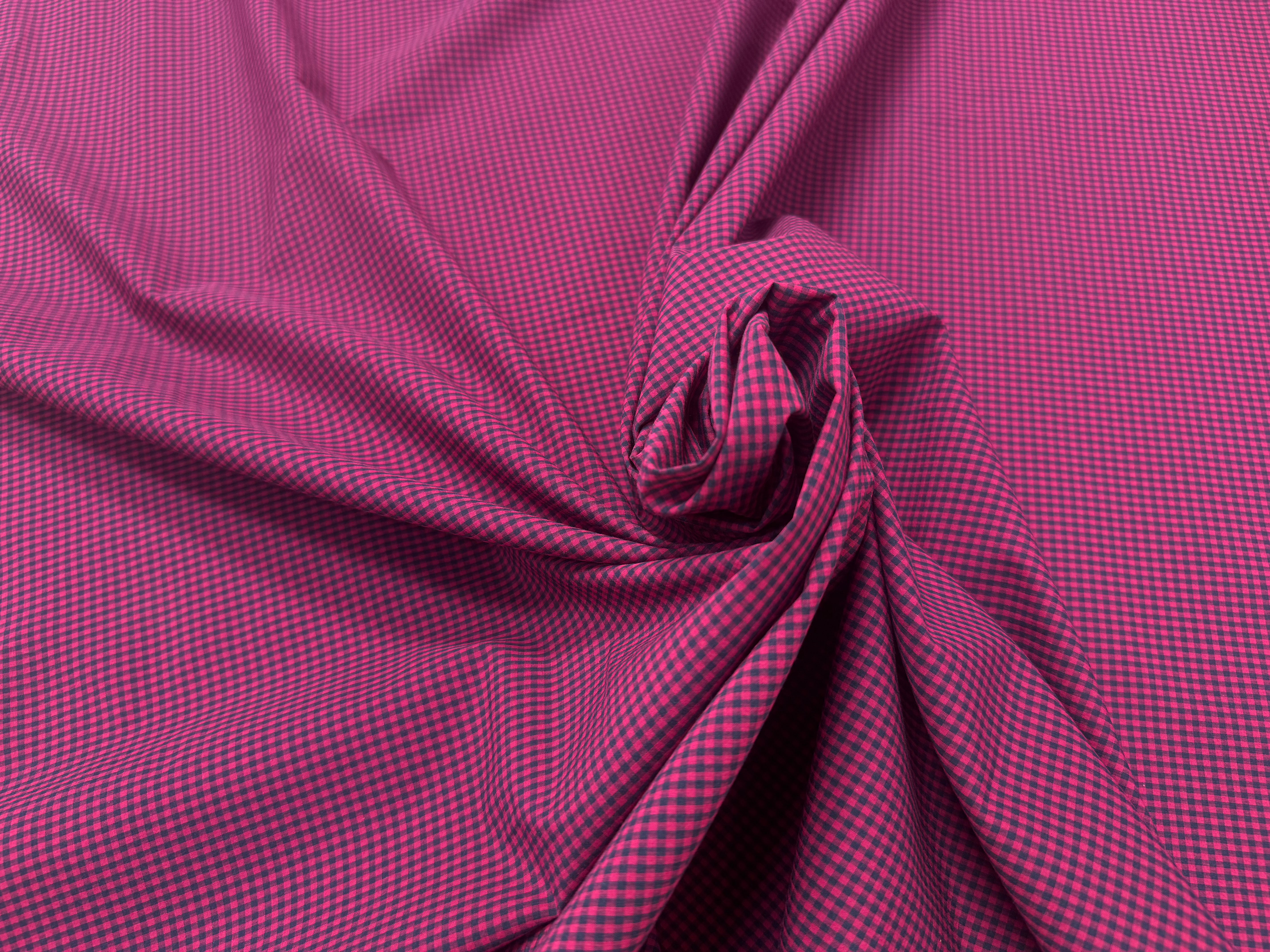 COTON LÉGER PETIT CARREAUX ROSE ET NOIR - My Little Coupon