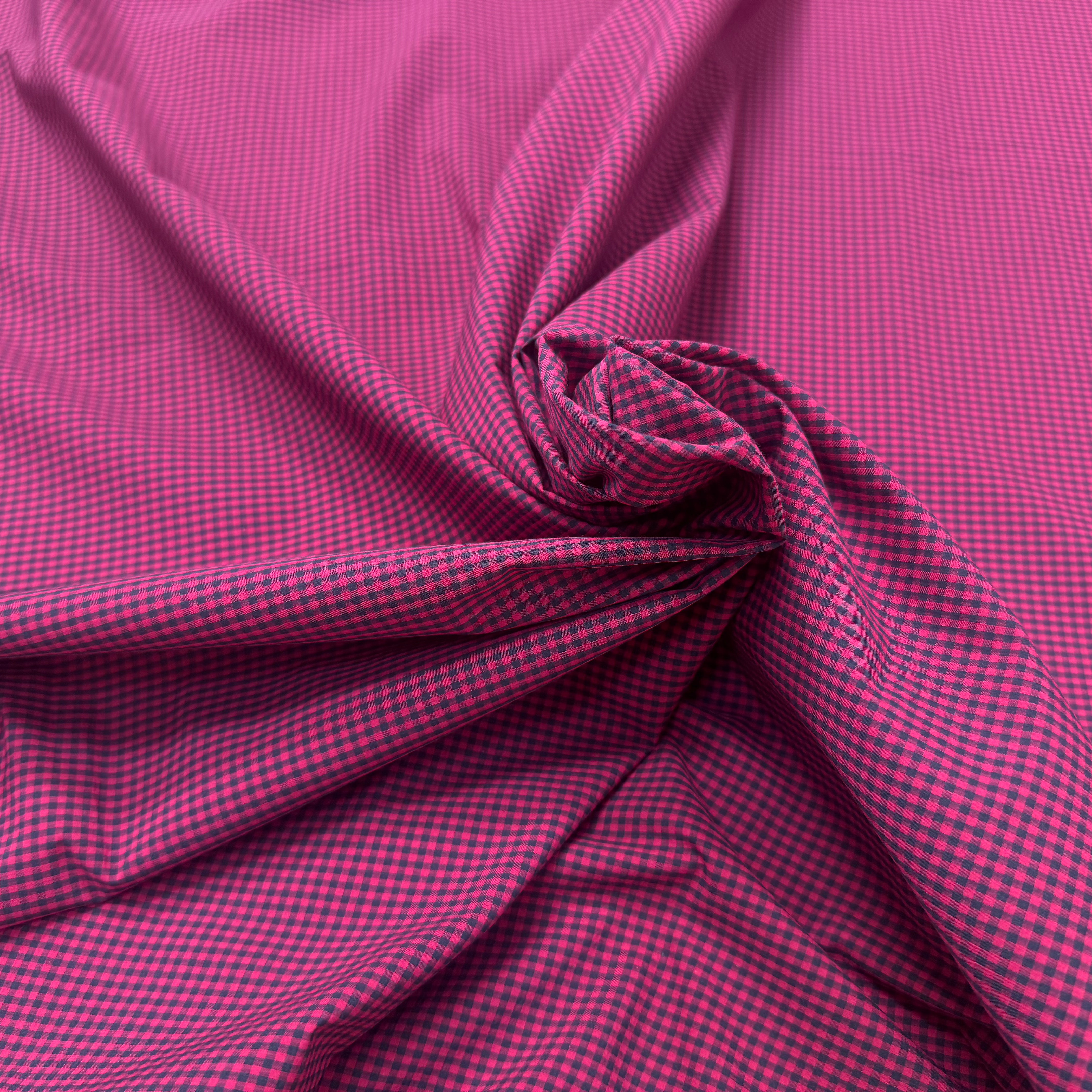 COTON LÉGER PETIT CARREAUX ROSE ET NOIR - My Little Coupon