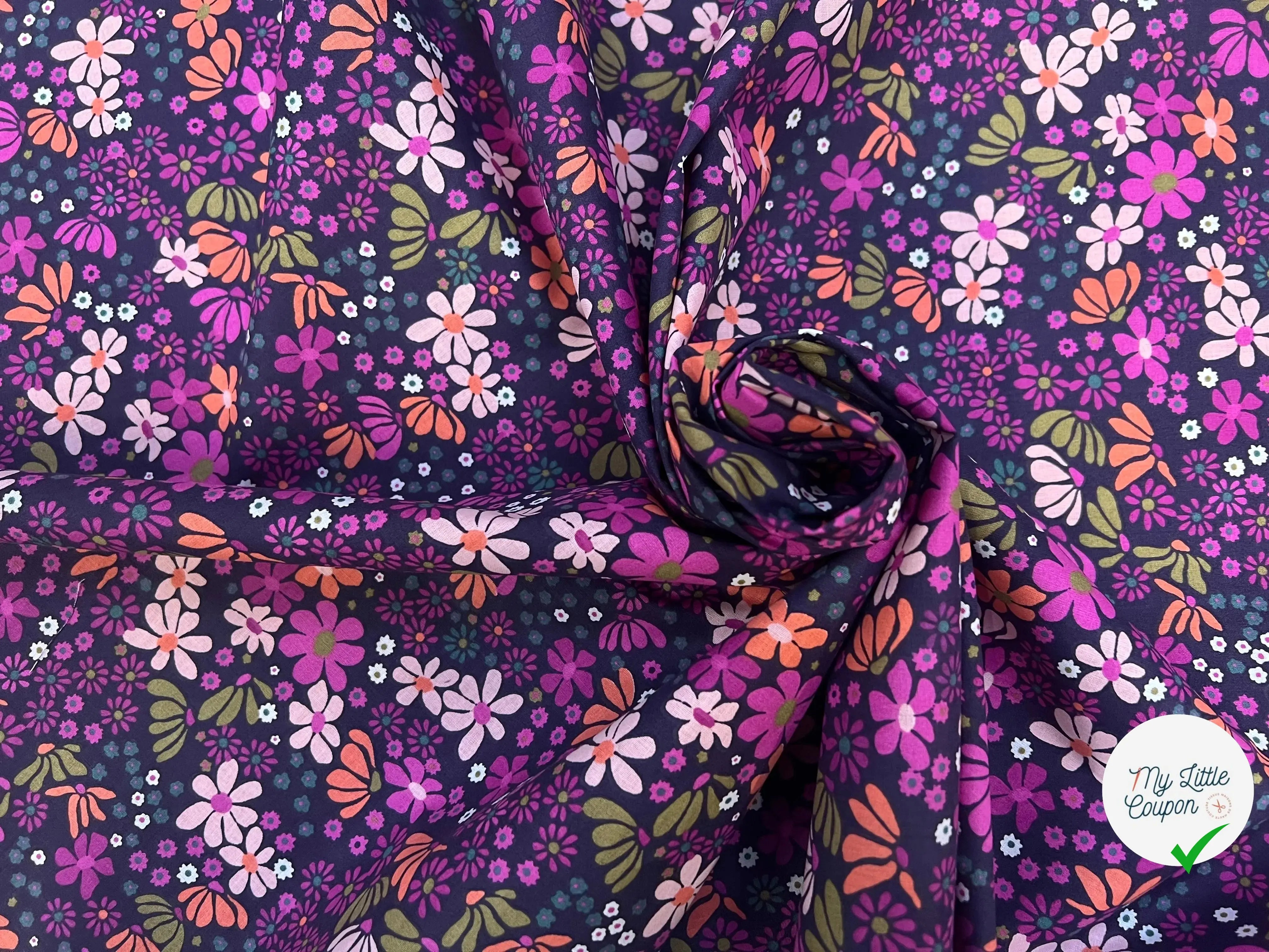 COTON MARIA VIOLET / ORANGE 2B Y22 150 - My Little Coupon