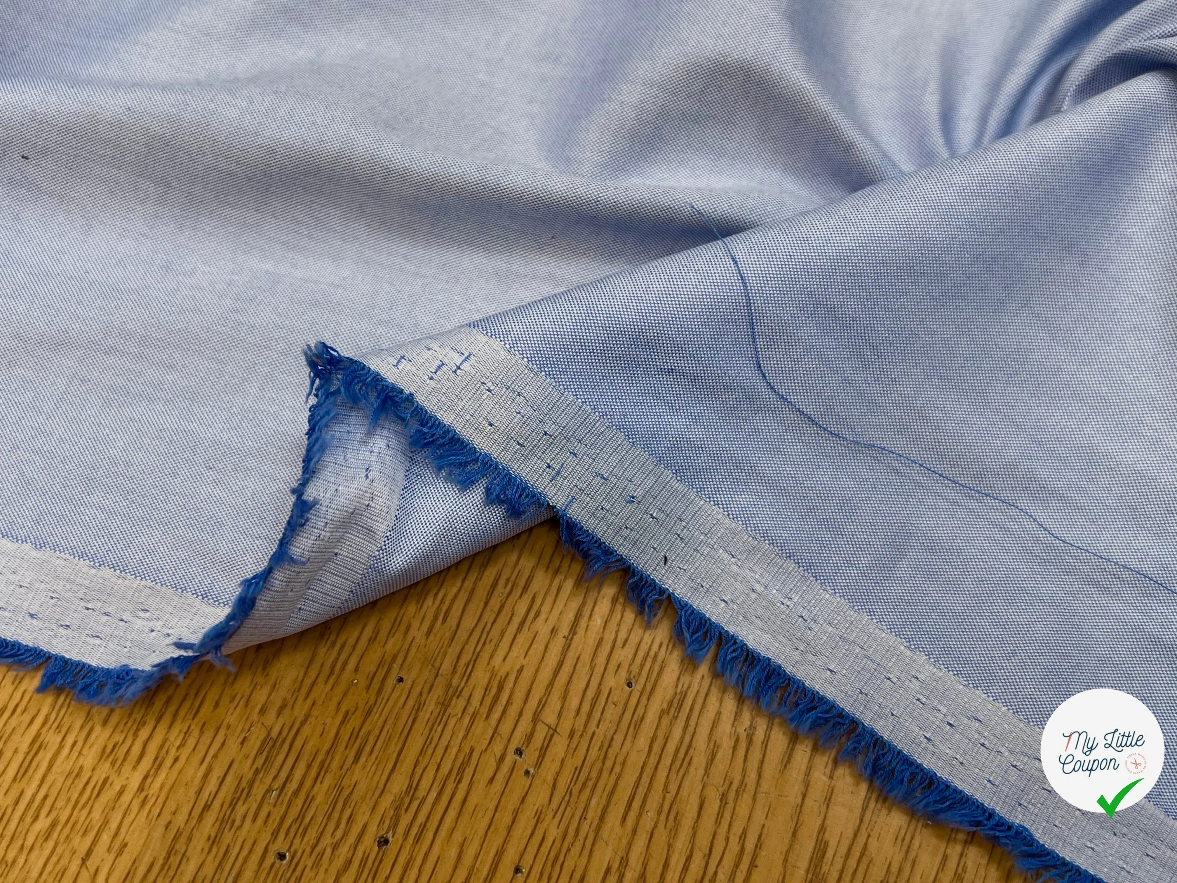 (Chute) COTON PIQUÉE BLEU CLAIR 153CM - My Little Coupon