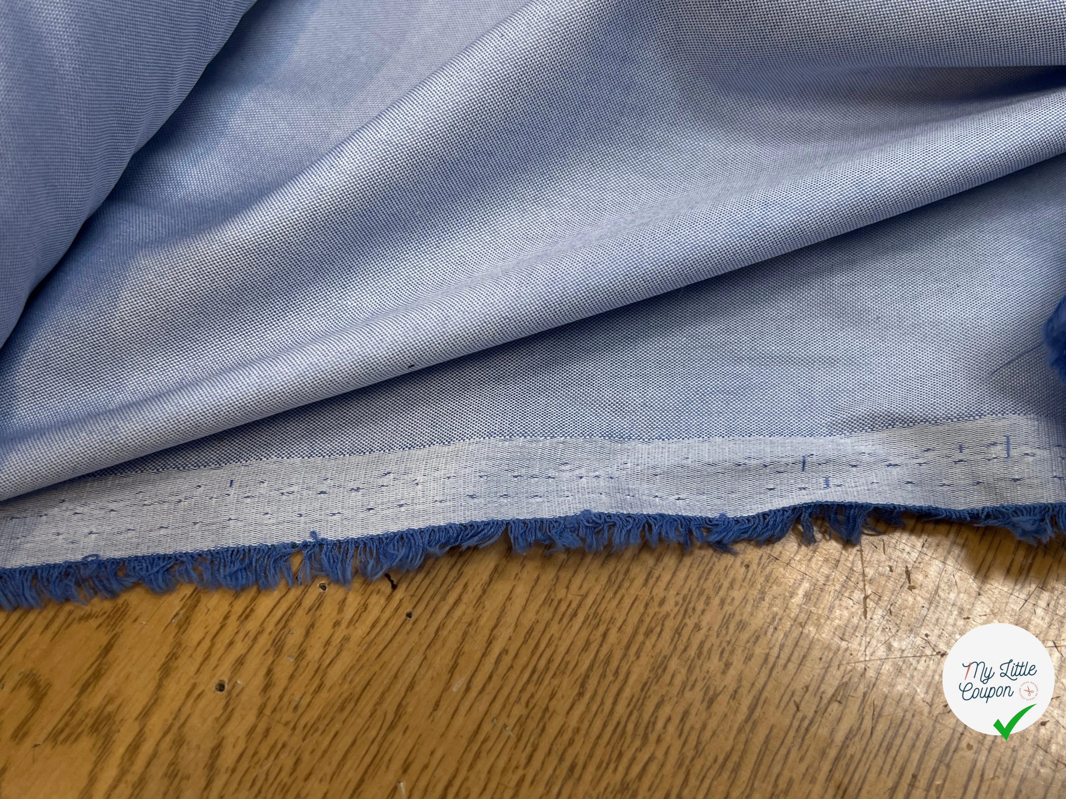(Chute) COTON PIQUÉE BLEU CLAIR 153CM - My Little Coupon