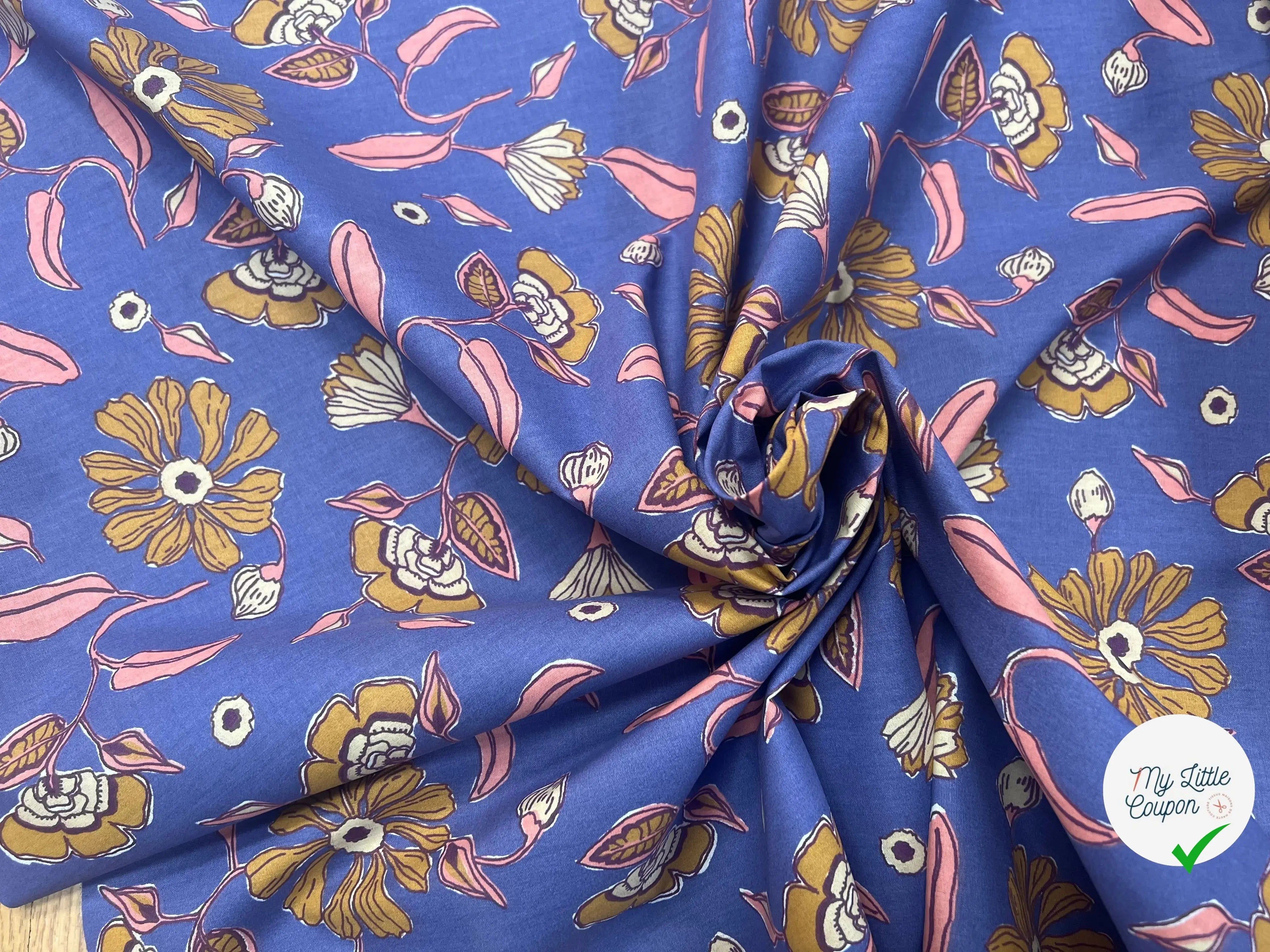 COTON POOJA BLEU / ROSE 1B D3 150 - My Little Coupon