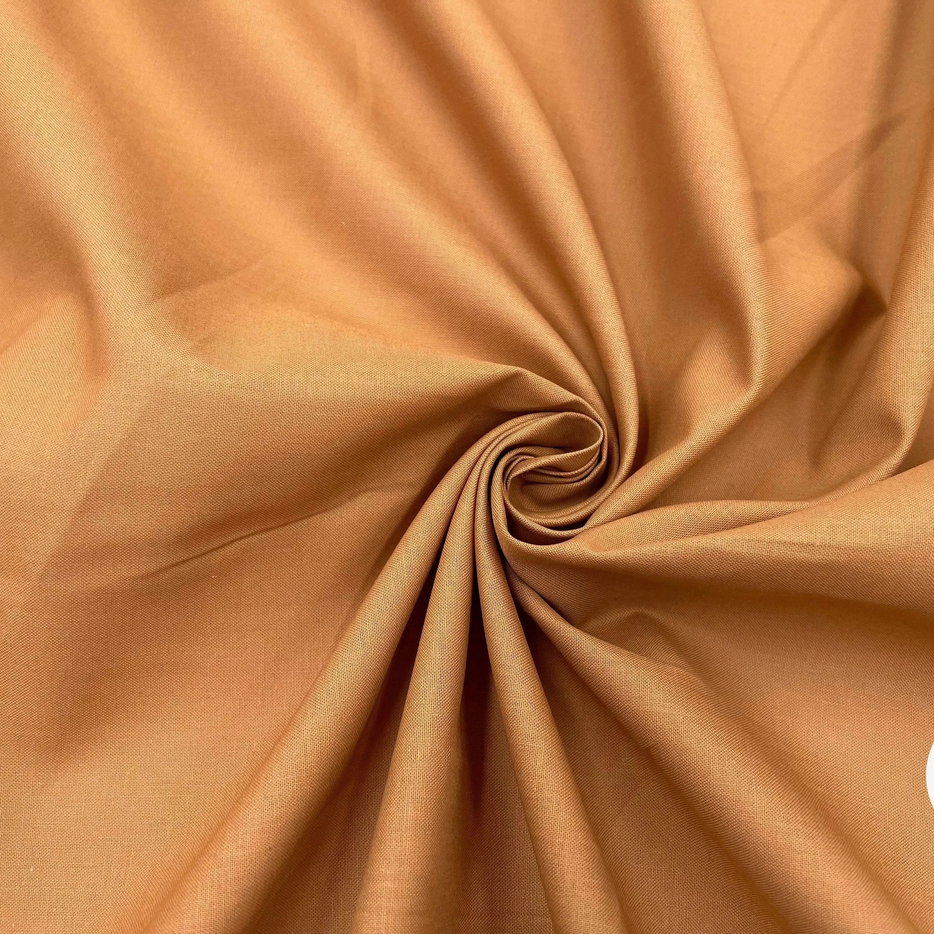 COTONNADE UNIE CAMEL DÉSERT - My Little Coupon - tissu - coudre