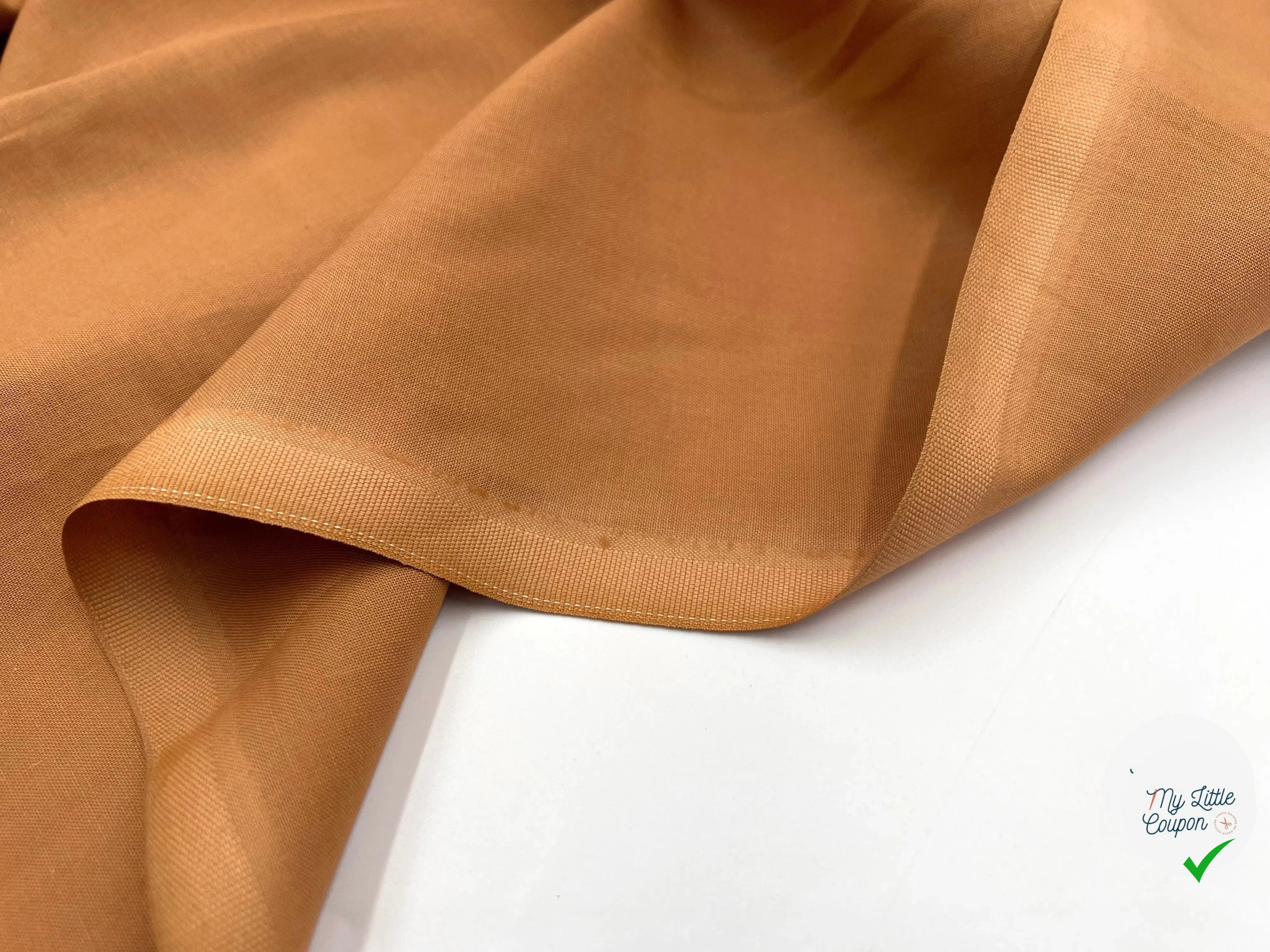 COTONNADE UNIE CAMEL DÉSERT - My Little Coupon - tissu - coudre
