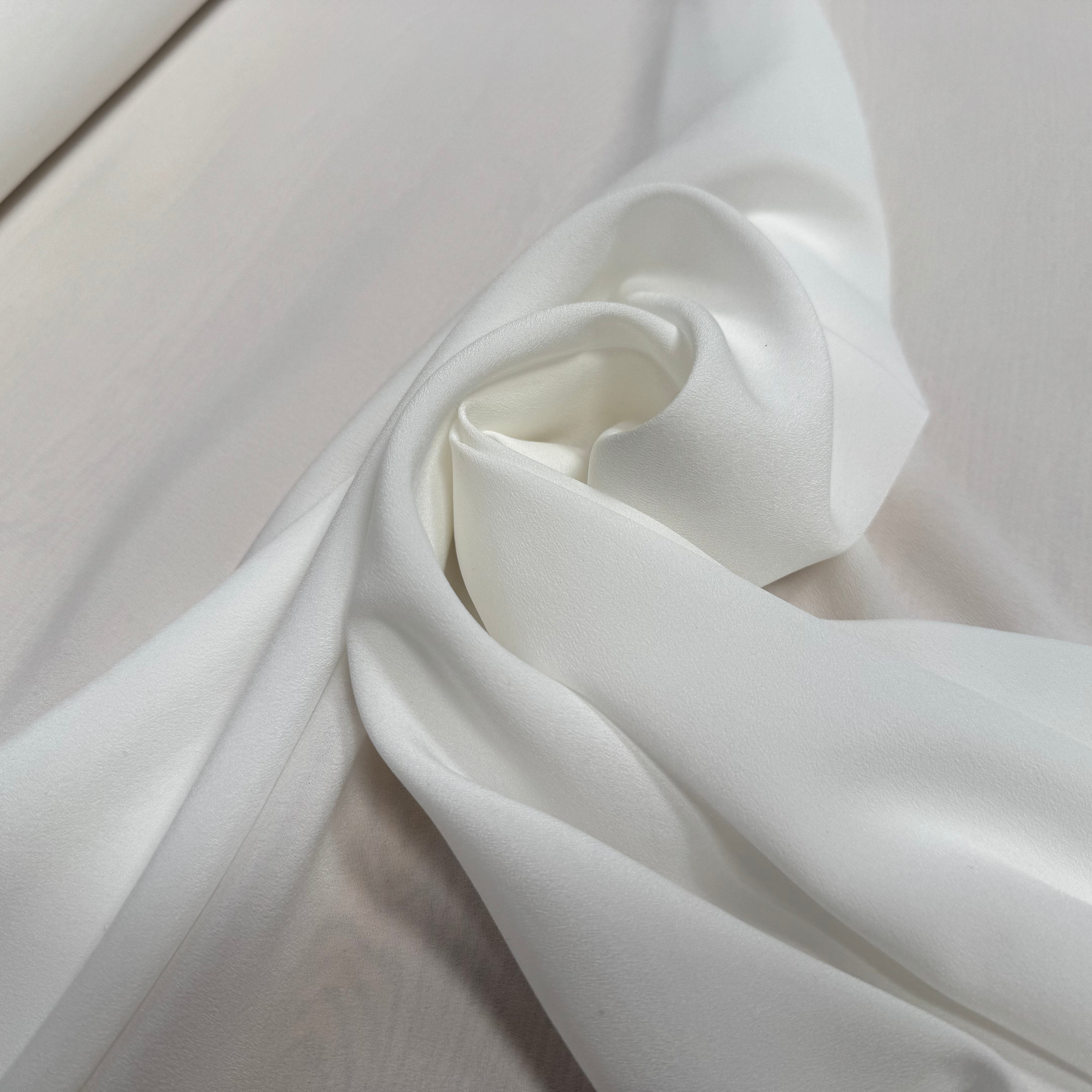 CRÊPE BLANC UNI STRETCH JAPAN - My Little Coupon