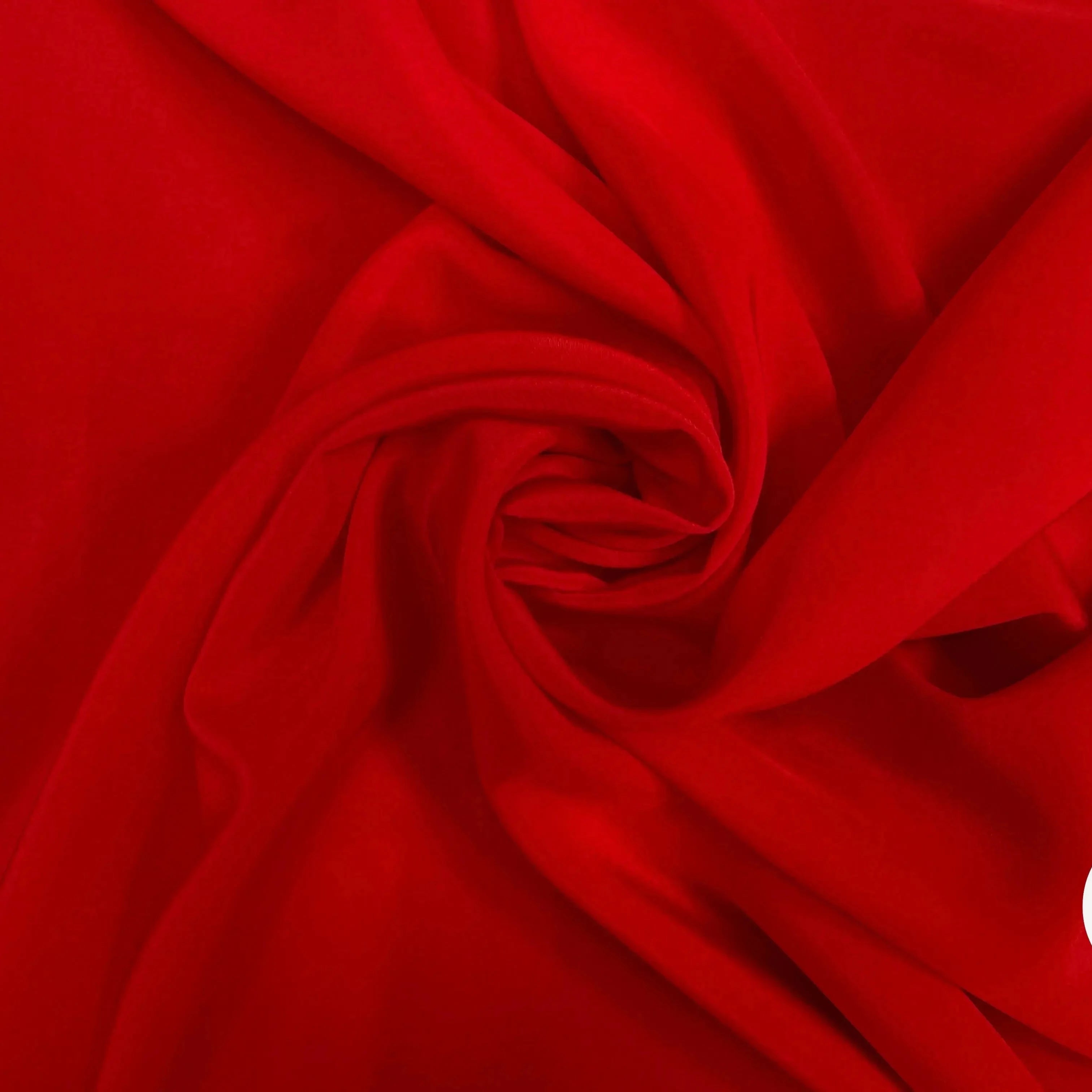 CREPE DE CHINE 100% SOIE, Rising Red - My Little Coupon