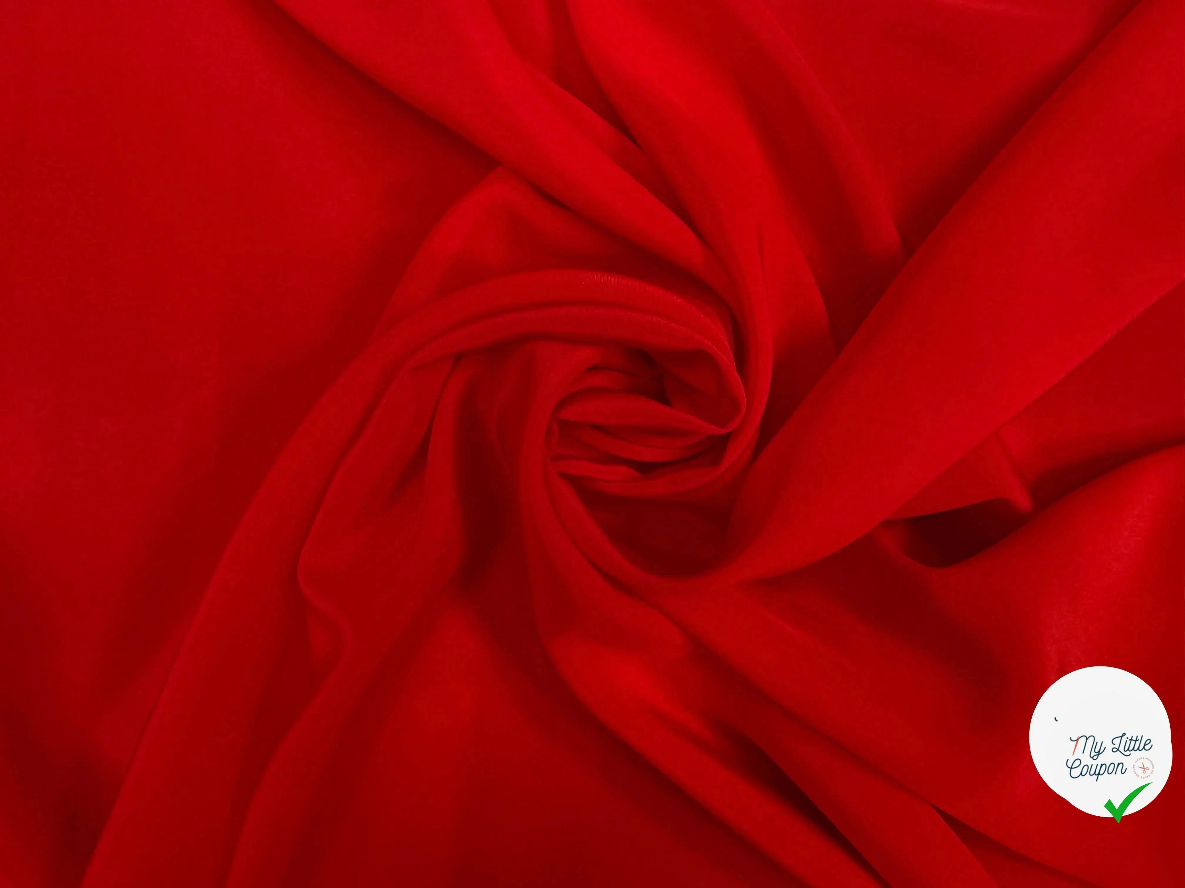 CREPE DE CHINE 100% SOIE, Rising Red - My Little Coupon