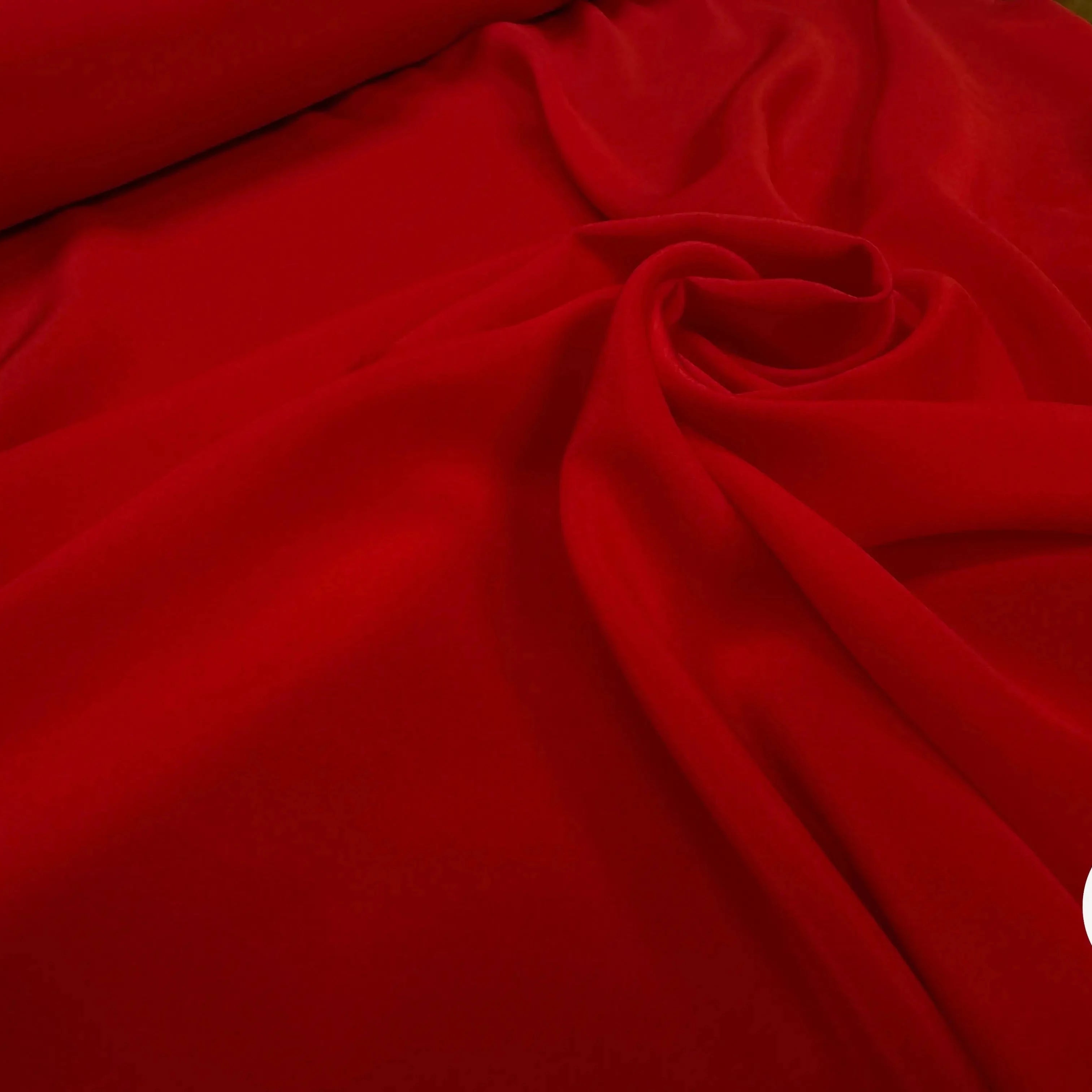 CREPE DE CHINE 100% SOIE, Rising Red - My Little Coupon