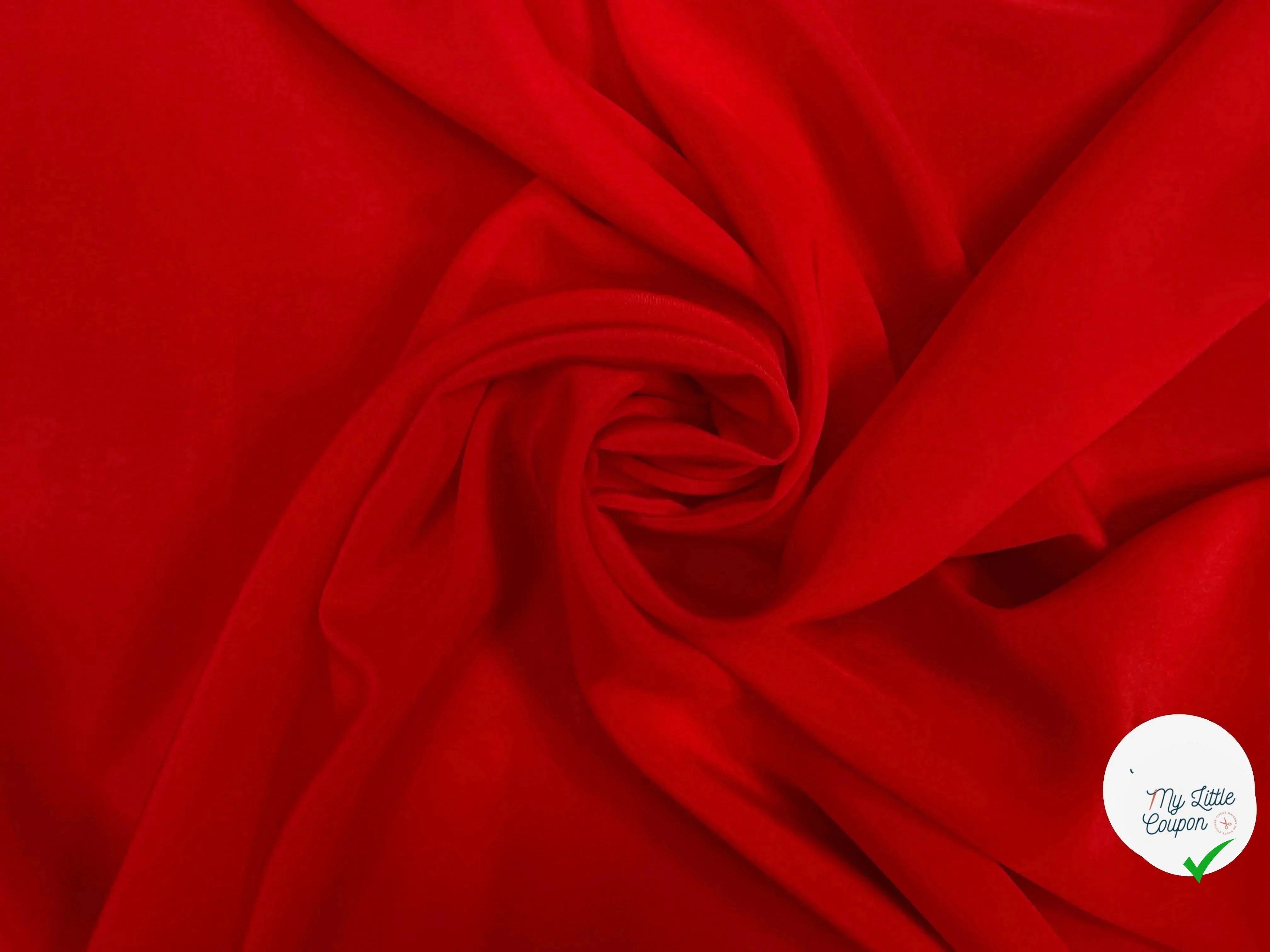 CREPE DE CHINE 100% SOIE, Rising Red - My Little Coupon