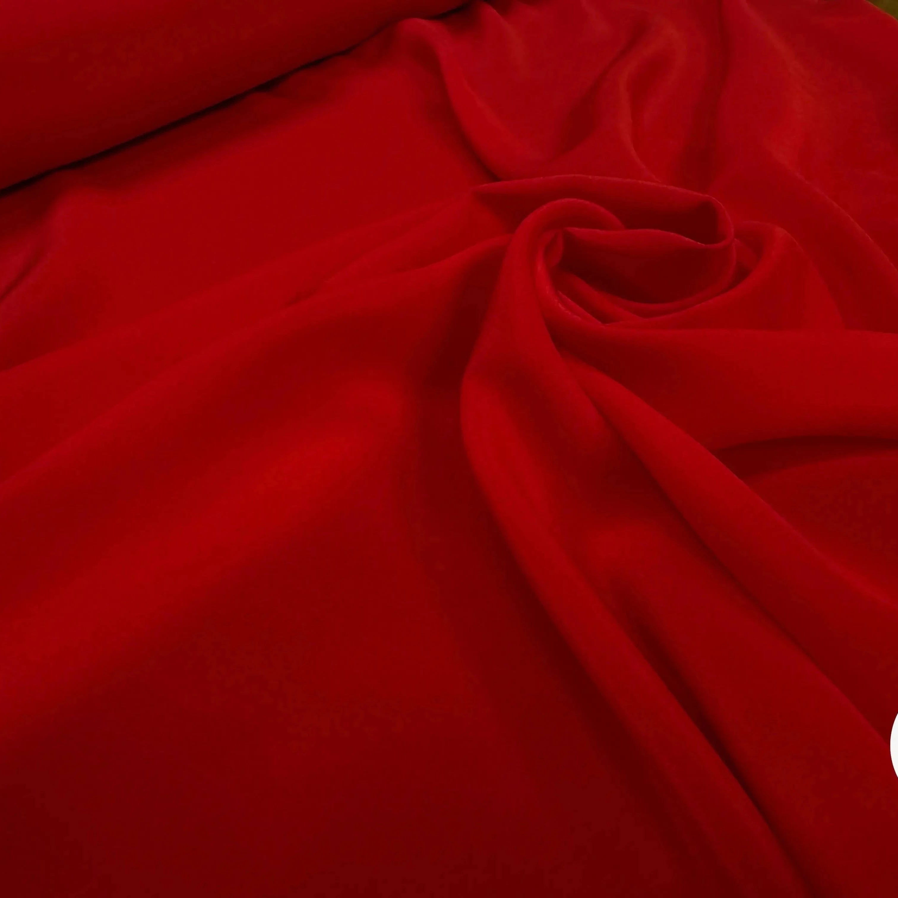 CREPE DE CHINE 100% SOIE, Rising Red - My Little Coupon