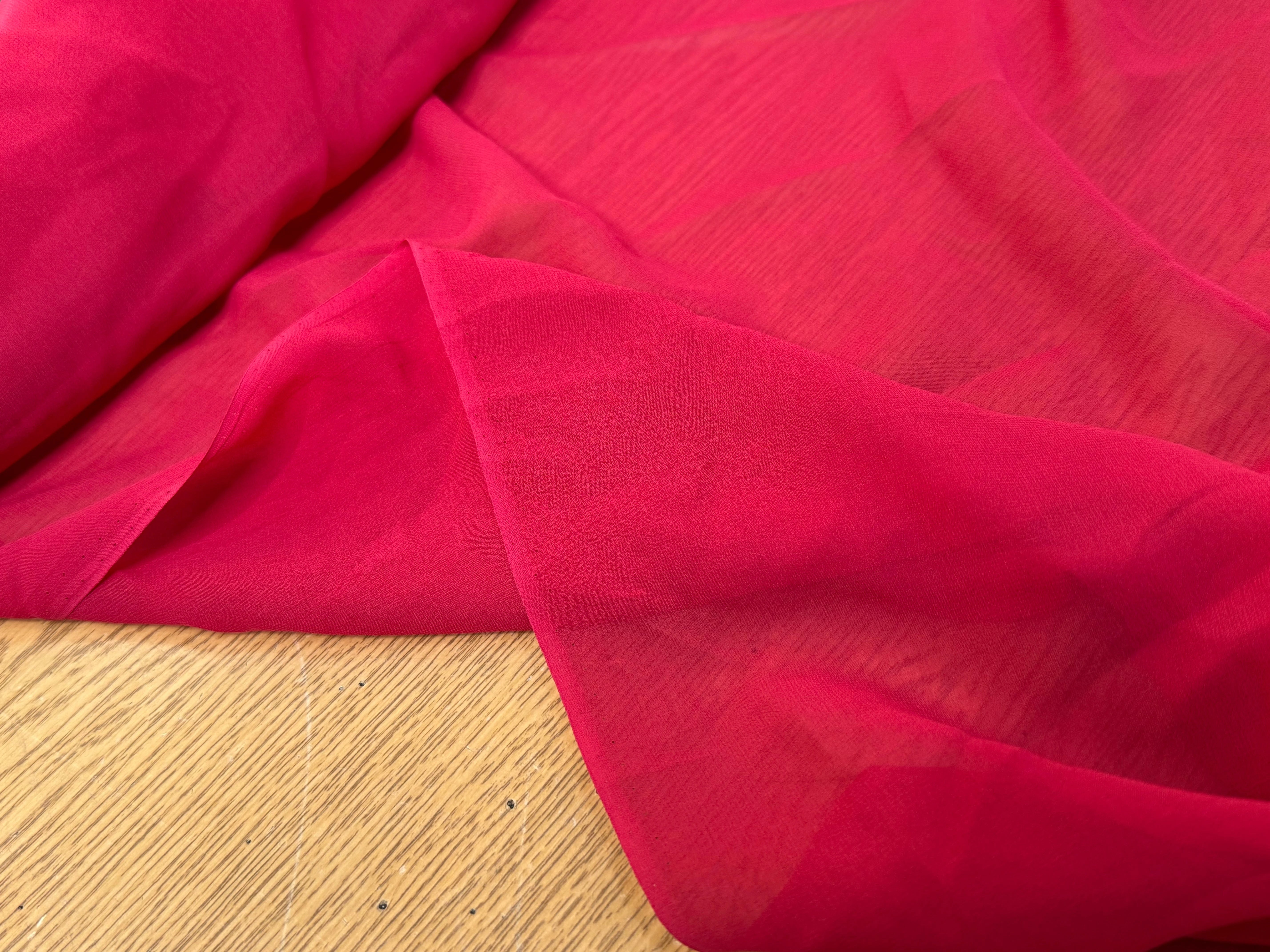 (Chute) CREPE DE SOIE FLUIDE ROSE BON-BON - My Little Coupon