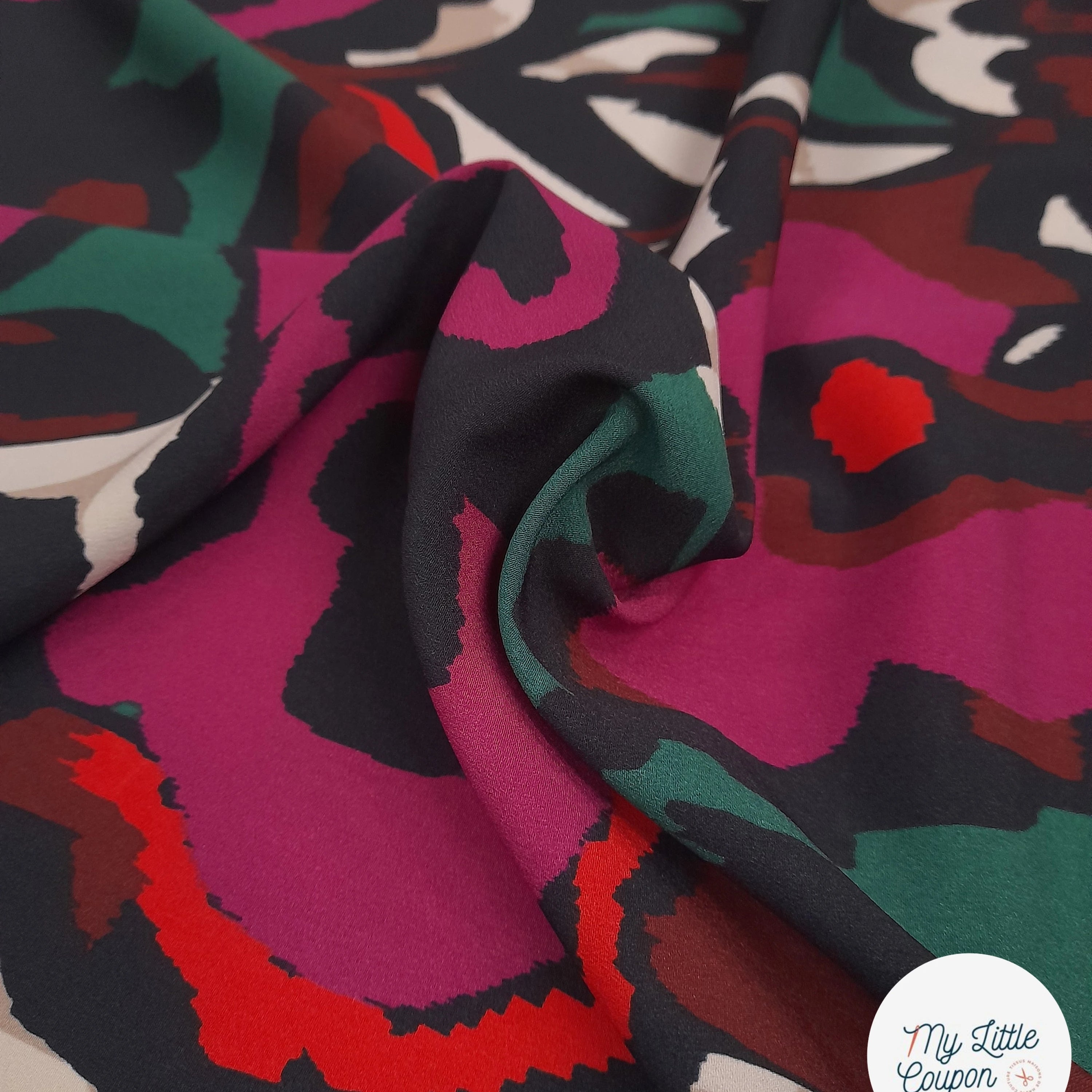 (Chute) CREPE EFFET PEINTURE MULTICOLRE - My Little Coupon