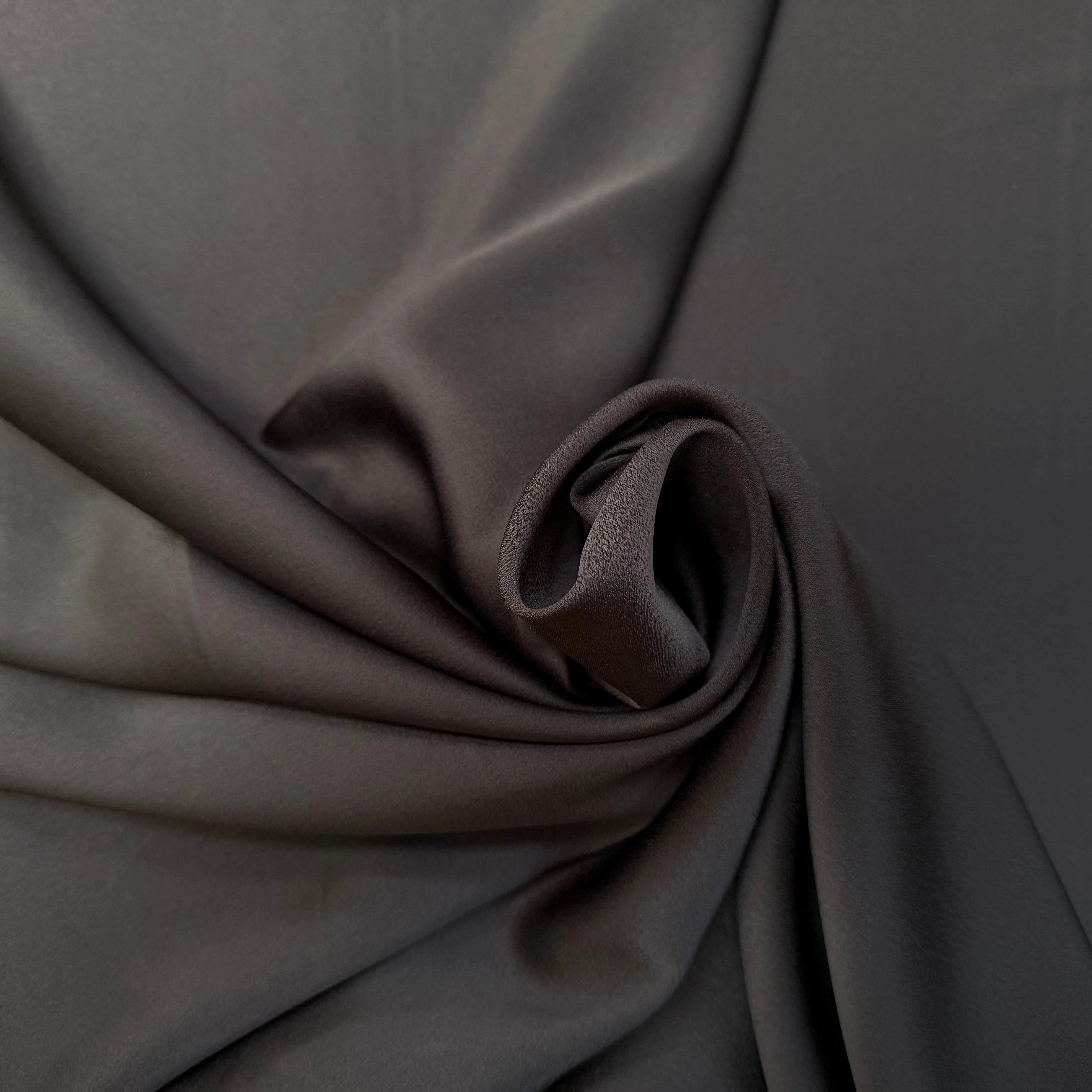 CCREPE ENVERS SATIN VISCOSE ET ACETATE MAT CAFE - My Little Coupon