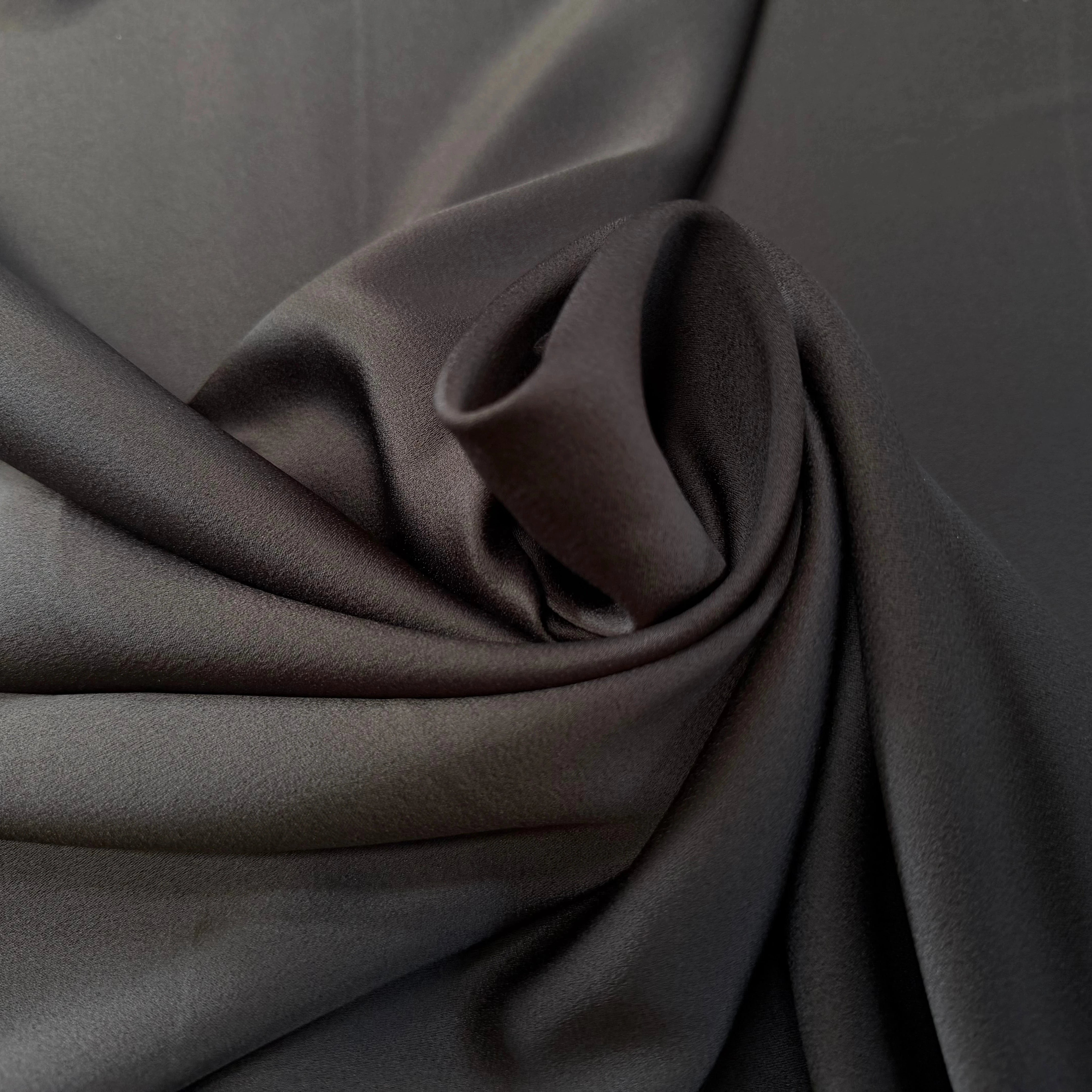 CCREPE ENVERS SATIN VISCOSE ET ACETATE MAT CAFE - My Little Coupon