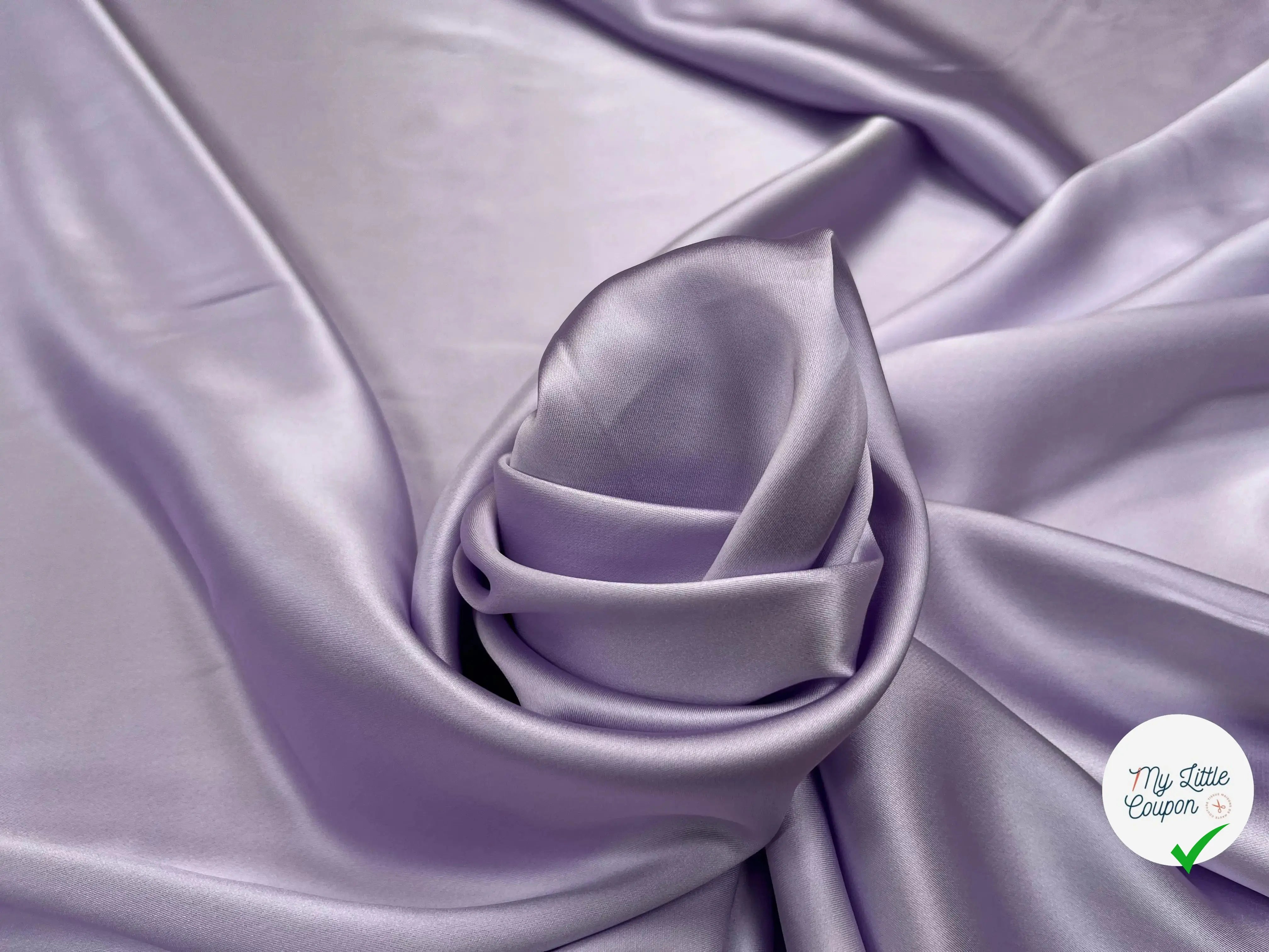 CREPE ENVERS SATIN VISCOSE SALT PINK - My Little Coupon