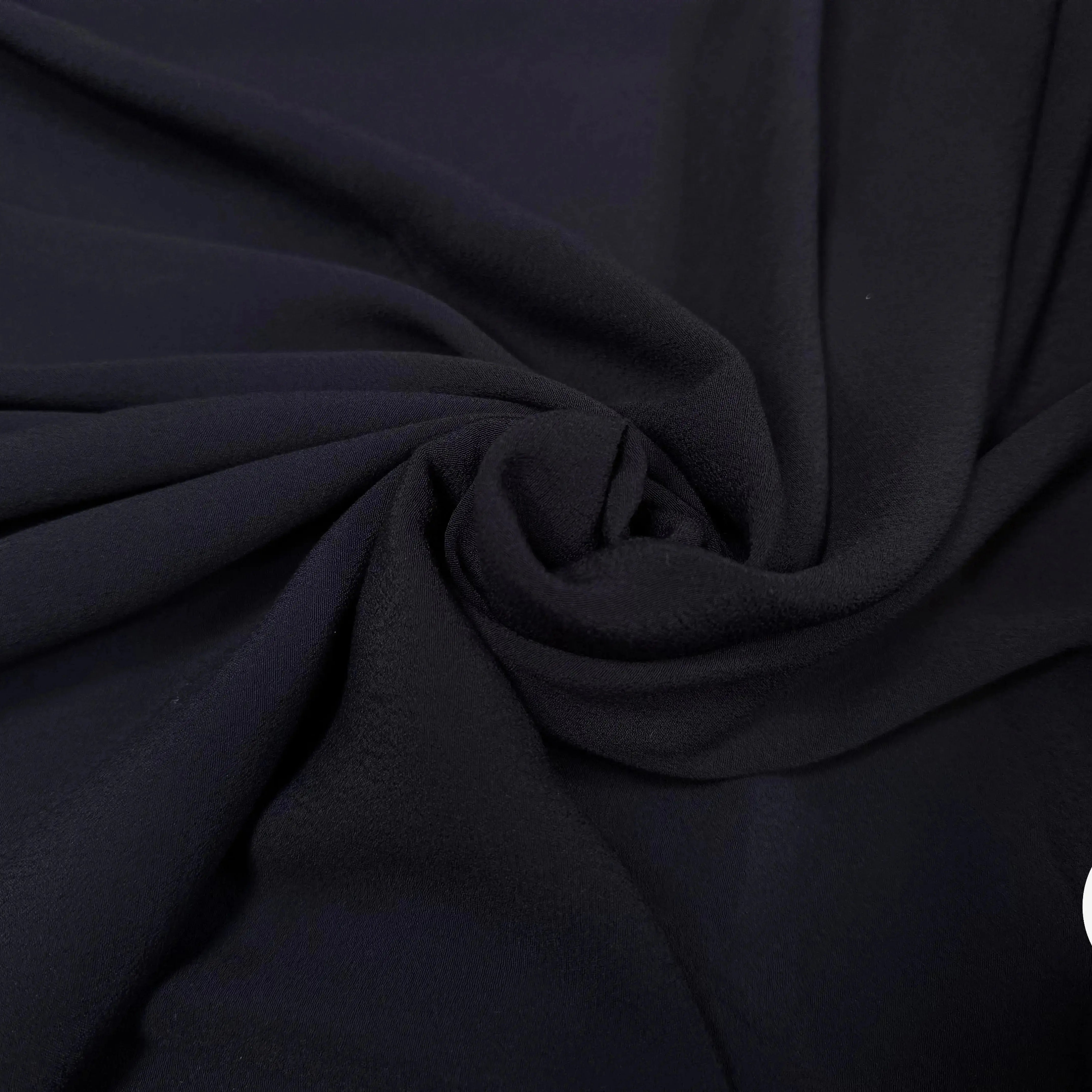 CRÊPE MAROCAIN 100% VISCOSE UNI NAVY - My Little Coupon