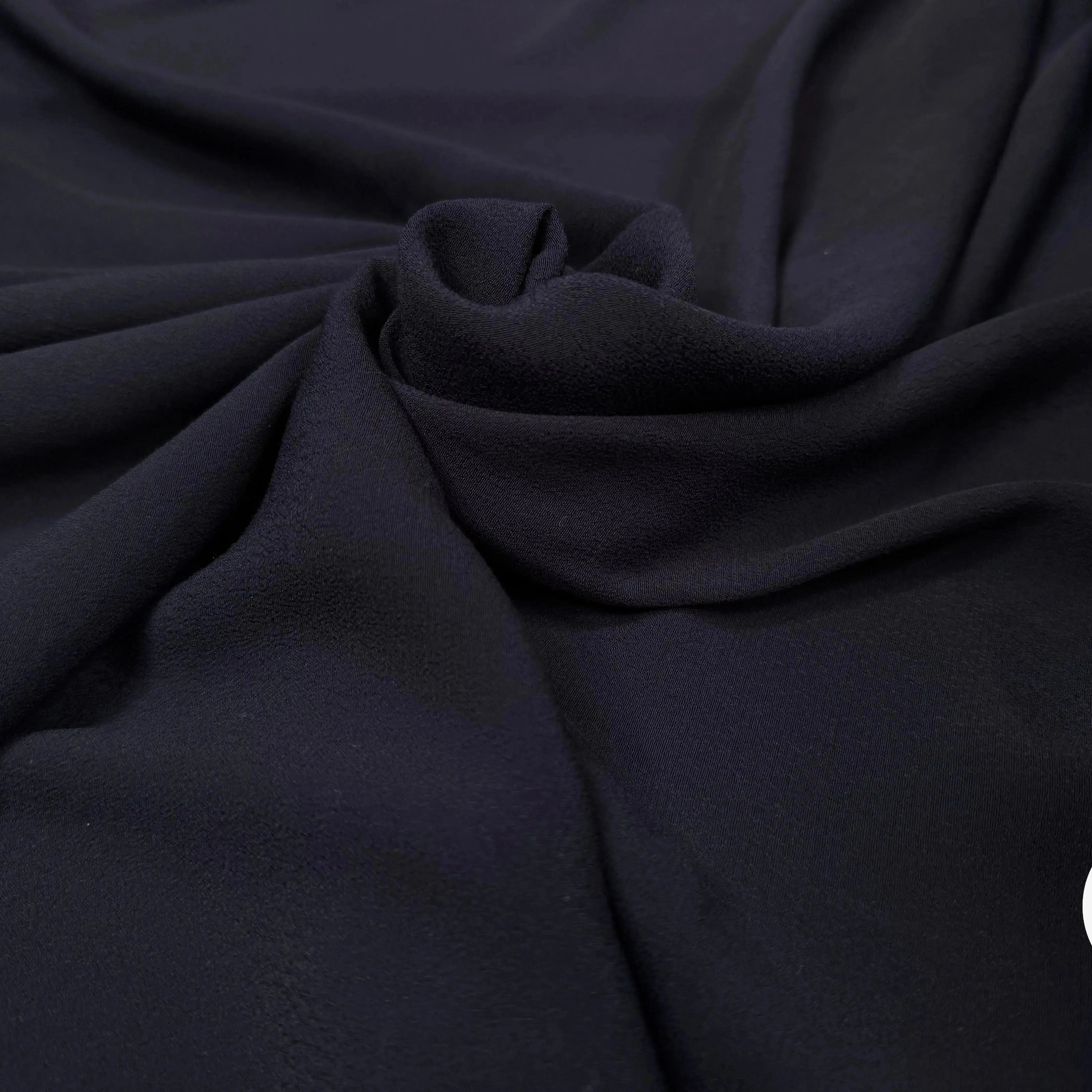 CRÊPE MAROCAIN 100% VISCOSE UNI NAVY - My Little Coupon