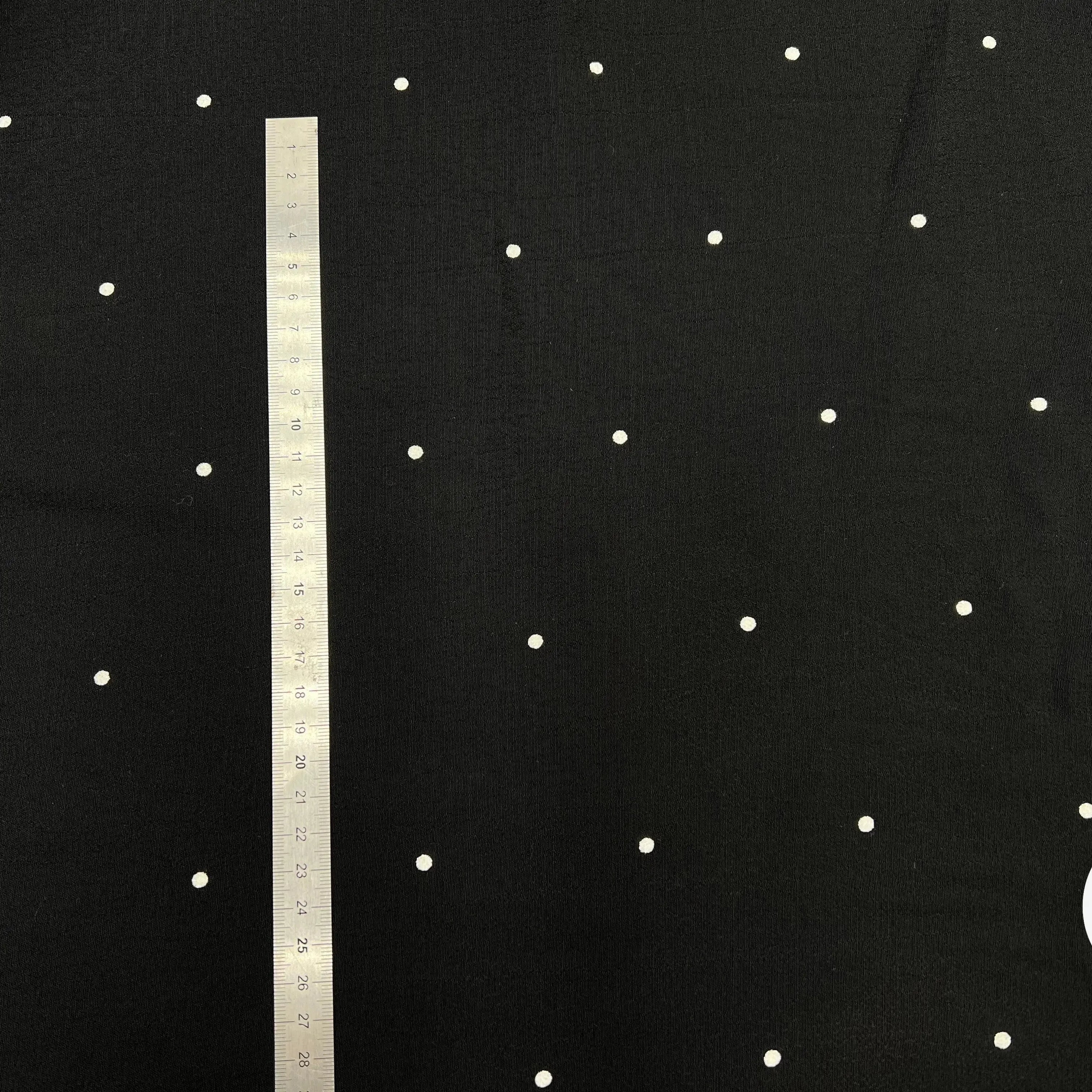 CRÊPE MAROCAIN VISCOSE IMPRIMÉ FLOCONS DE PETITS POIS - My Little Coupon - tissu - coudre