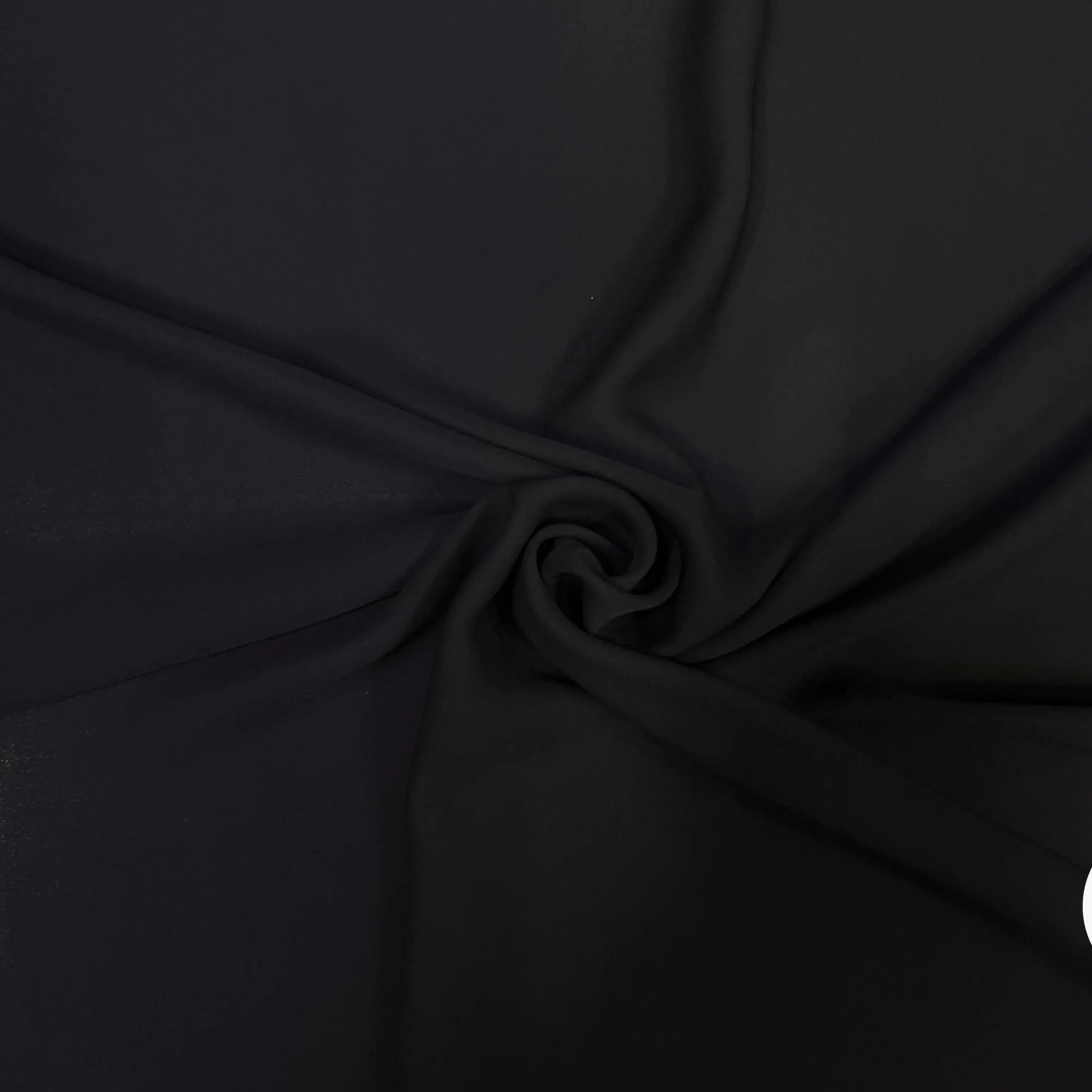 CRÊPE POLYESTER JAPONAIS NOIR - My Little Coupon