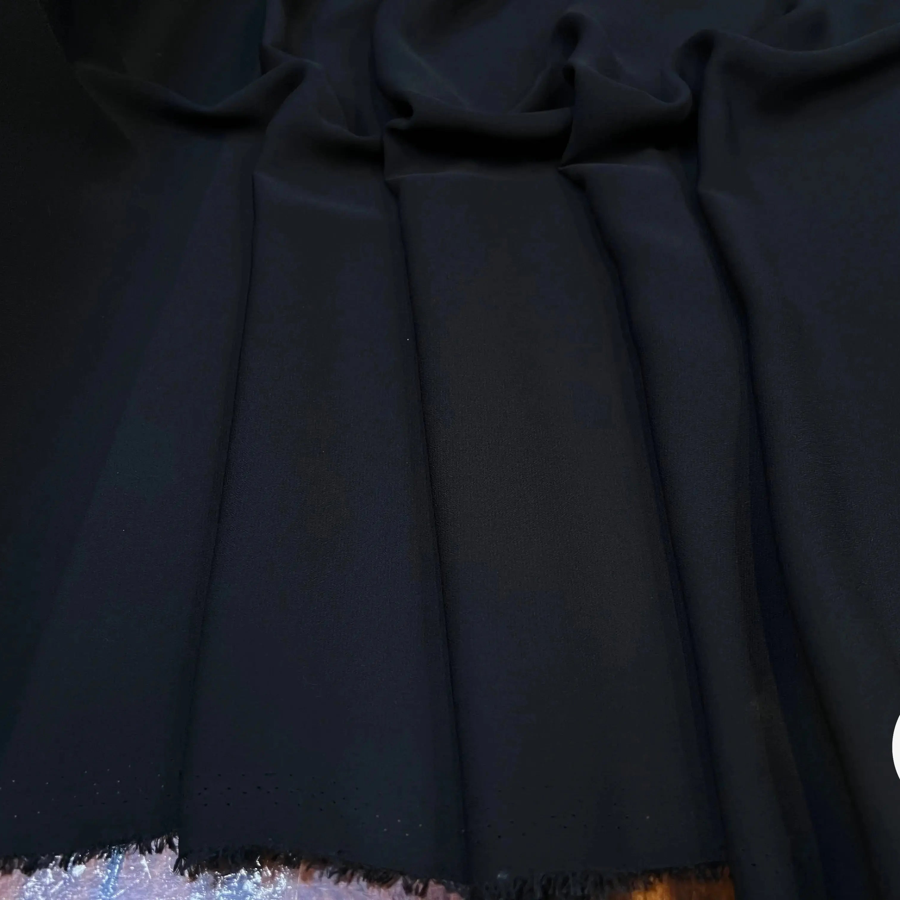 CRÊPE POLYESTER JAPONAIS NOIR - My Little Coupon