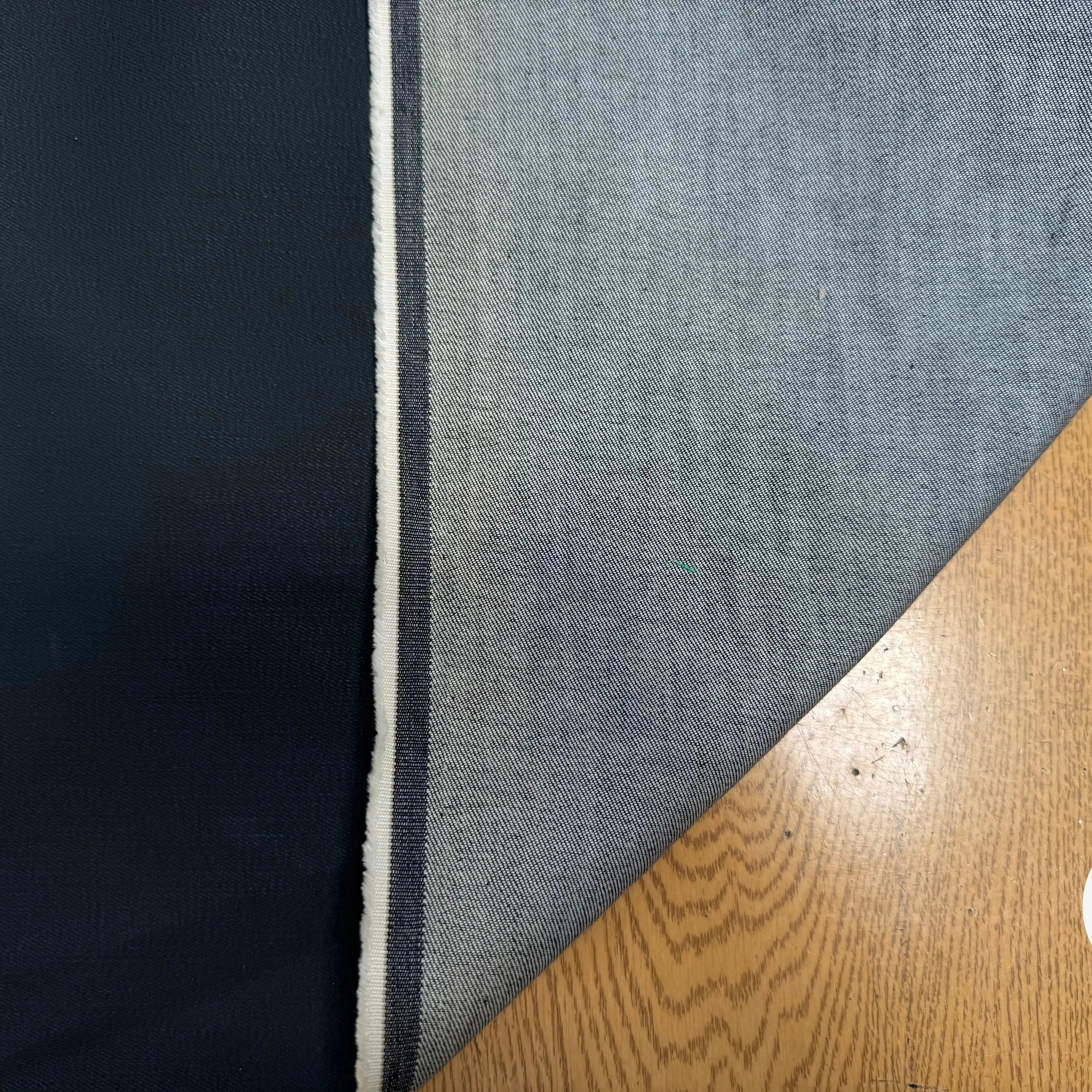 DENIM UNI CIRÉ VERT FONCÉ - My Little Coupon