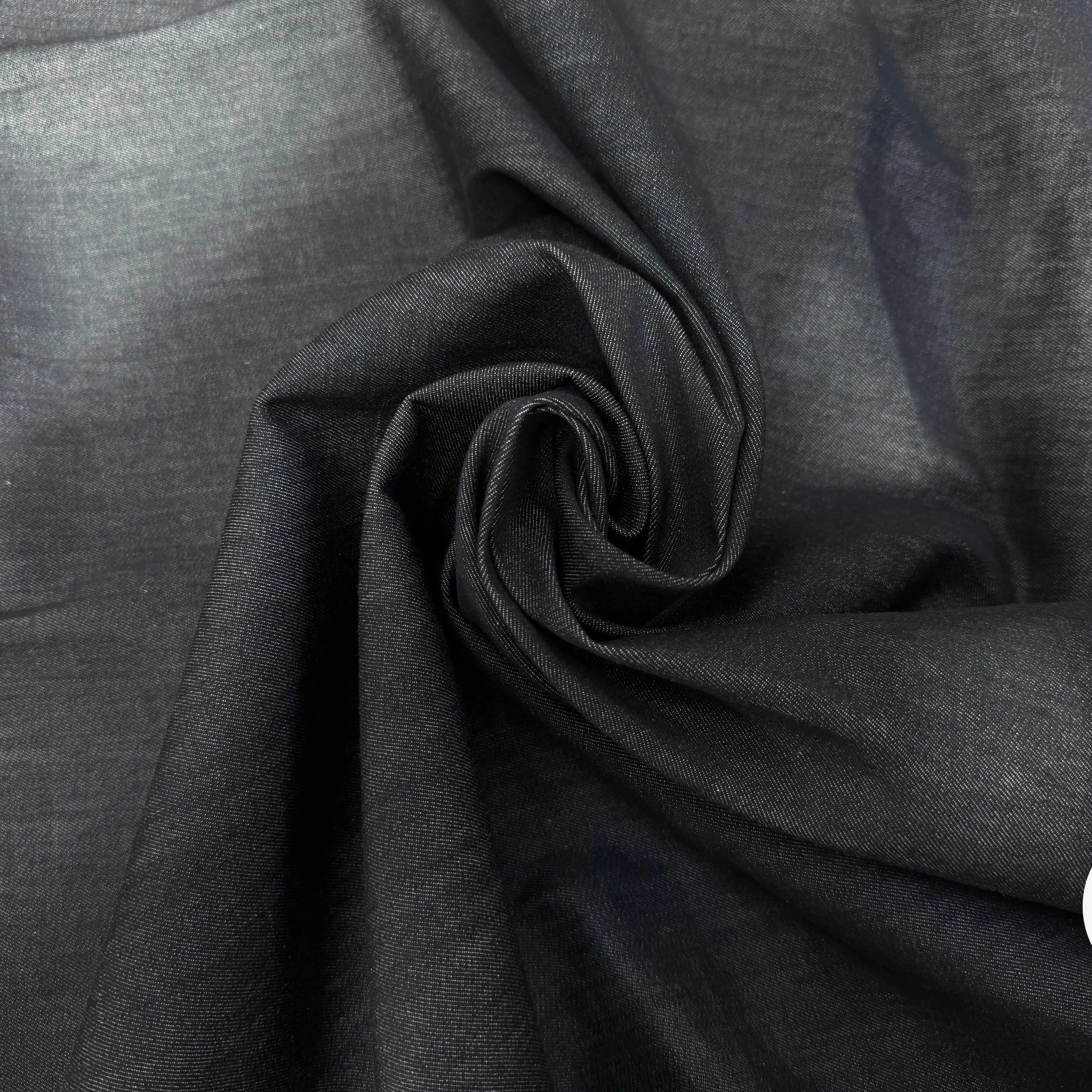 DENIM UNI NOIR STRETCH - My Little Coupon