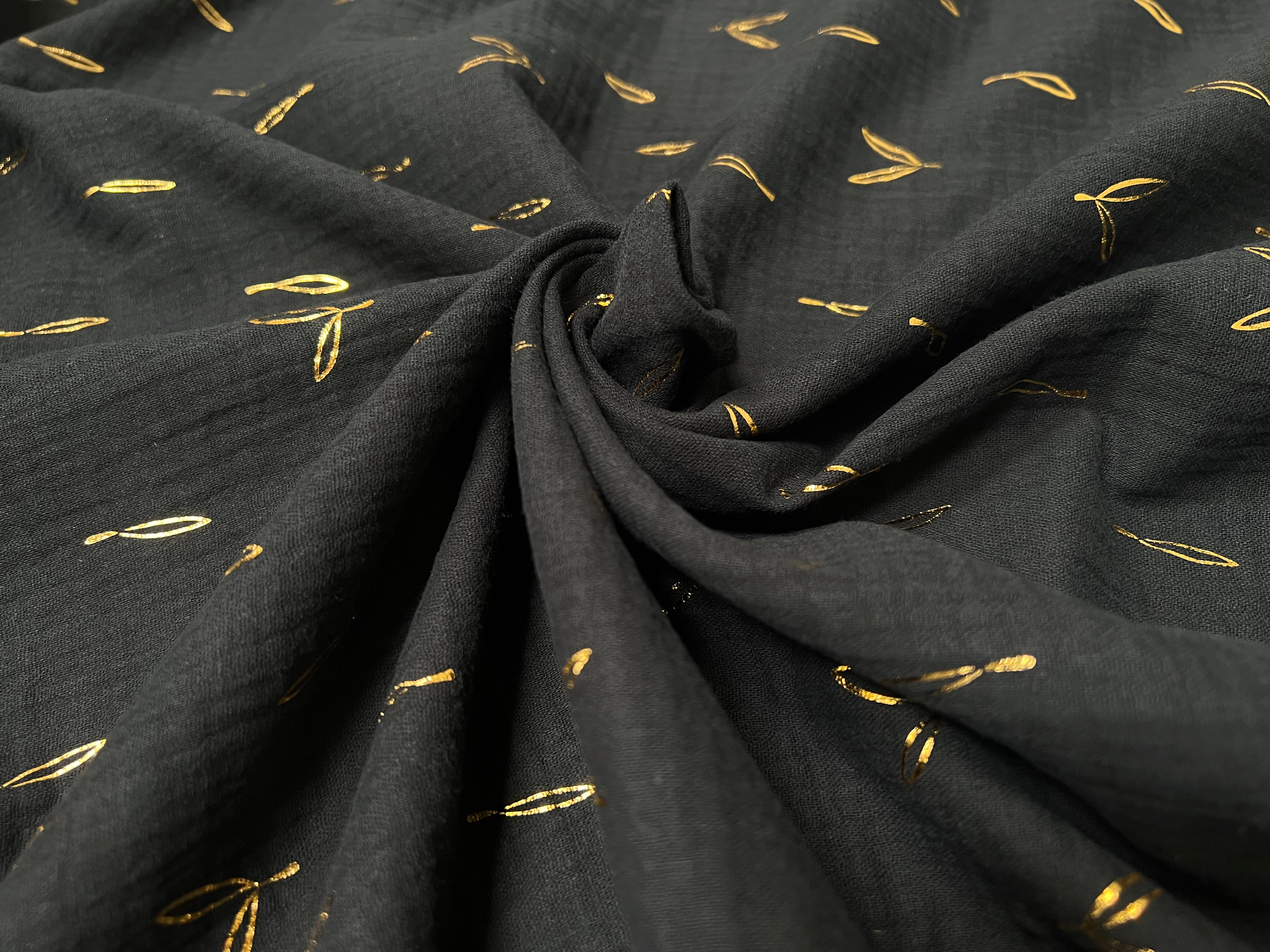 DOUBLE GAZE GAUFREE FOIL STOLPA NOIR / OR 130 - My Little Coupon