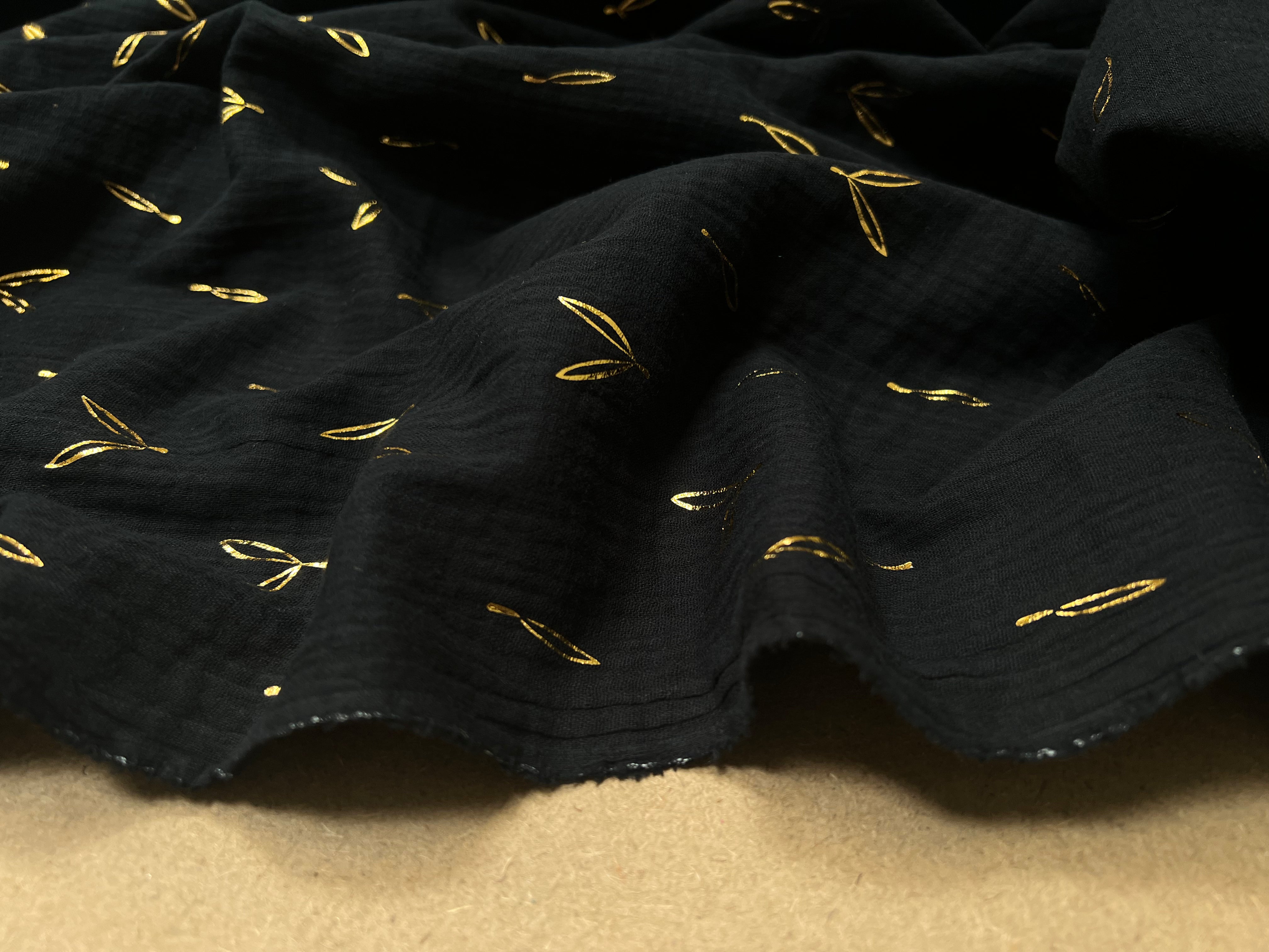 DOUBLE GAZE GAUFREE FOIL STOLPA NOIR / OR 130 - My Little Coupon